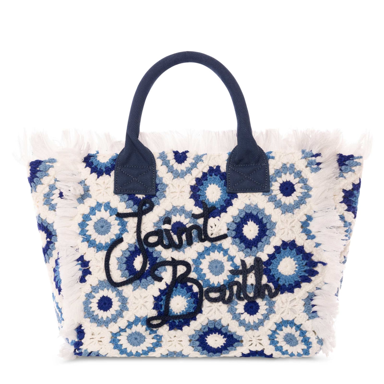 MC2 Saint Barth Crochet Shoulder Bag With Pattern