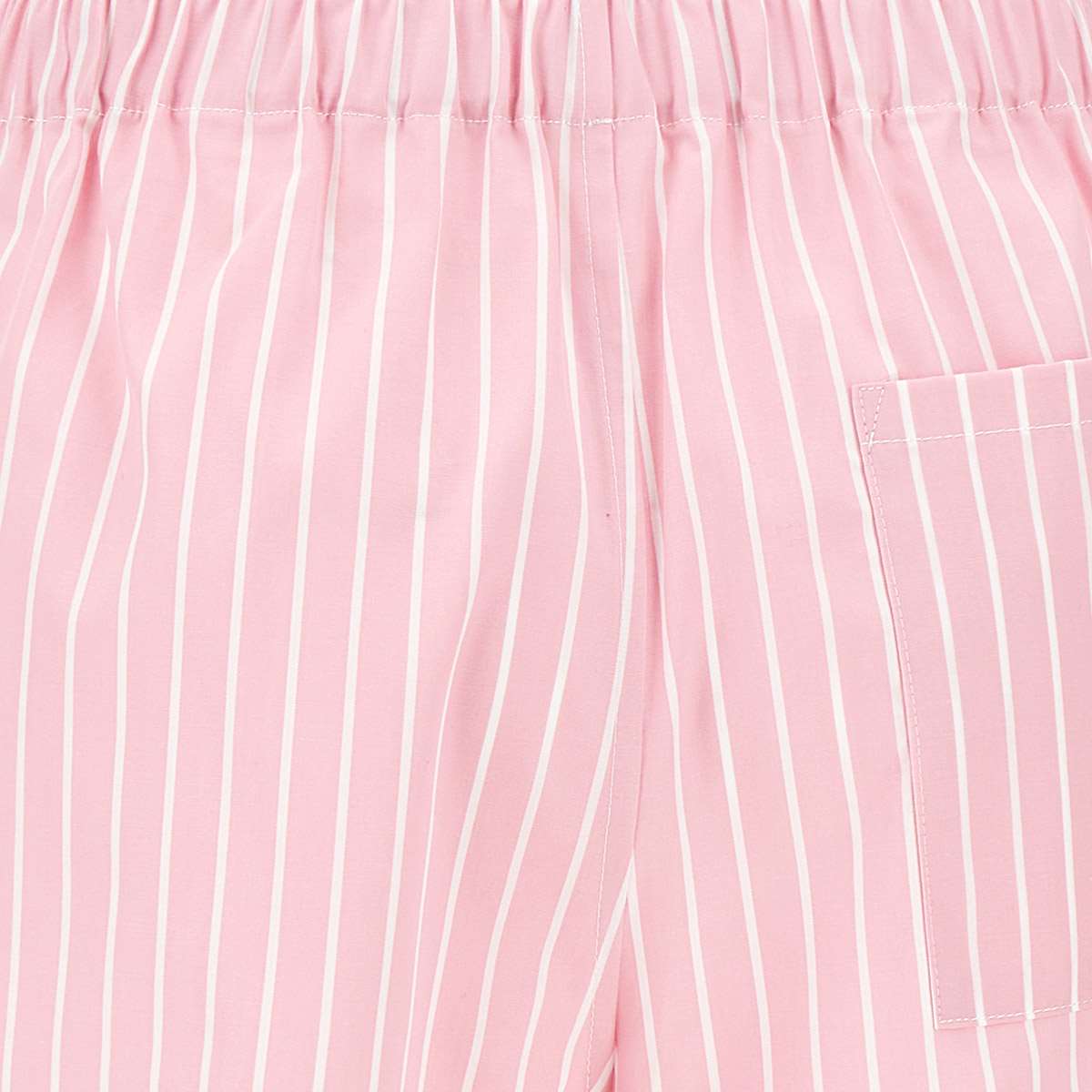 Shop Mc2 Saint Barth Boxy Cotton Shorts In Pink/white