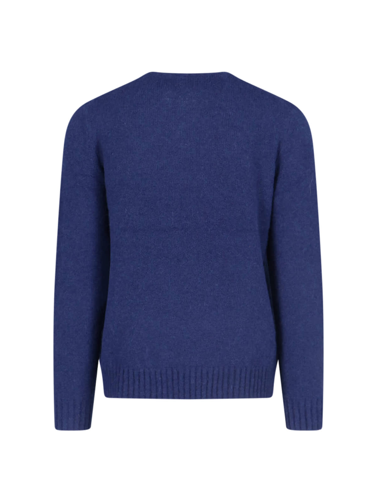 Polo Ralph Lauren Wool Blend Blue Sweater In Blue