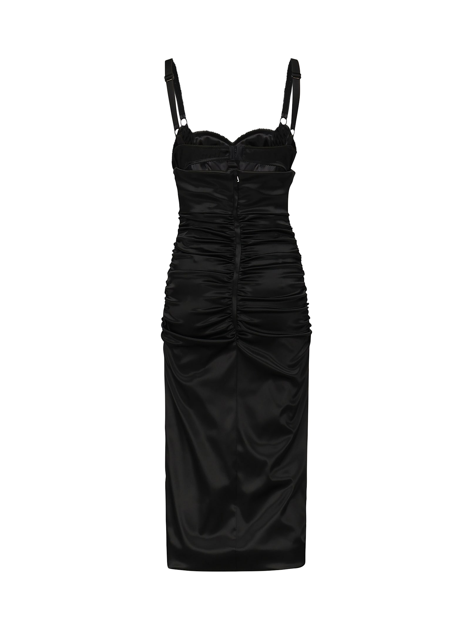 Dolce & Gabbana Silk Blend Dress Spaghetti Straps