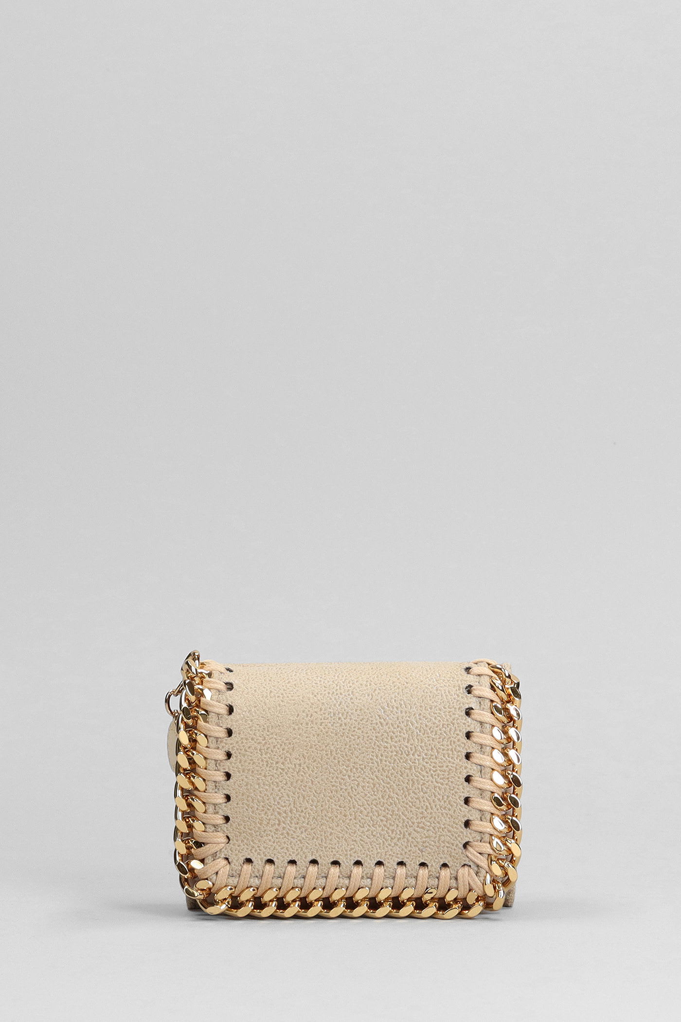 Stella Mccartney Wallet In Beige Polyester In Sand