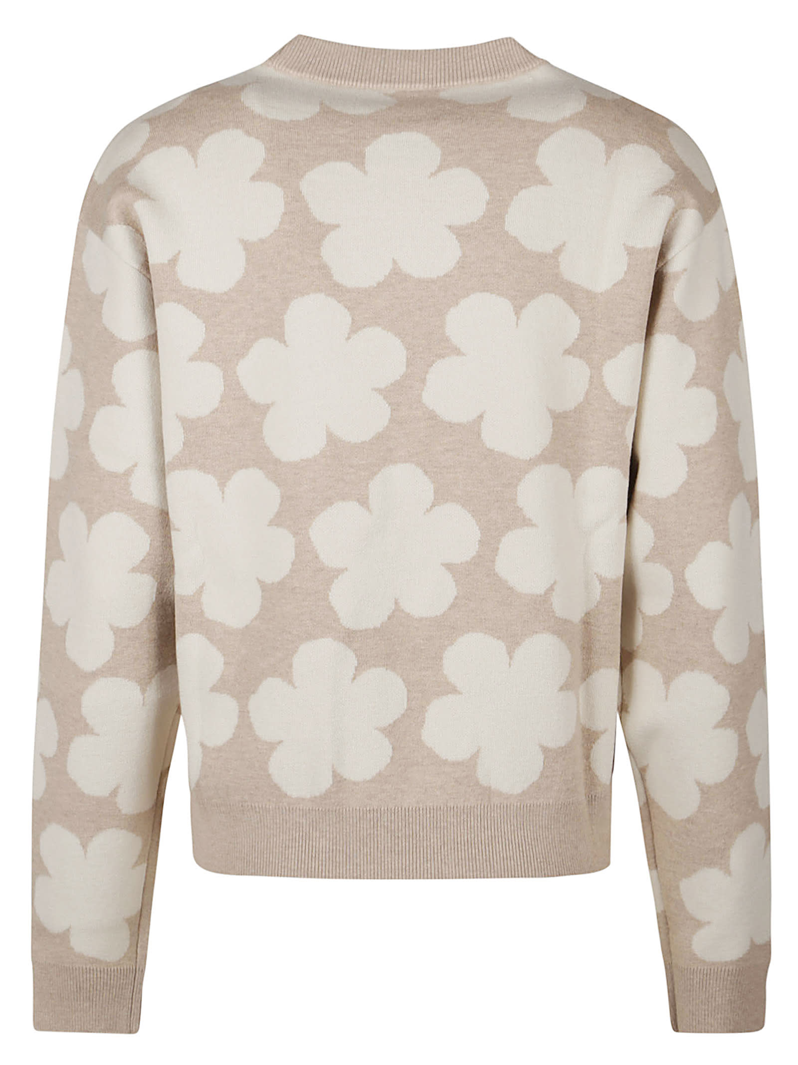 Shop Kenzo Hana Dots Sweater In Beige