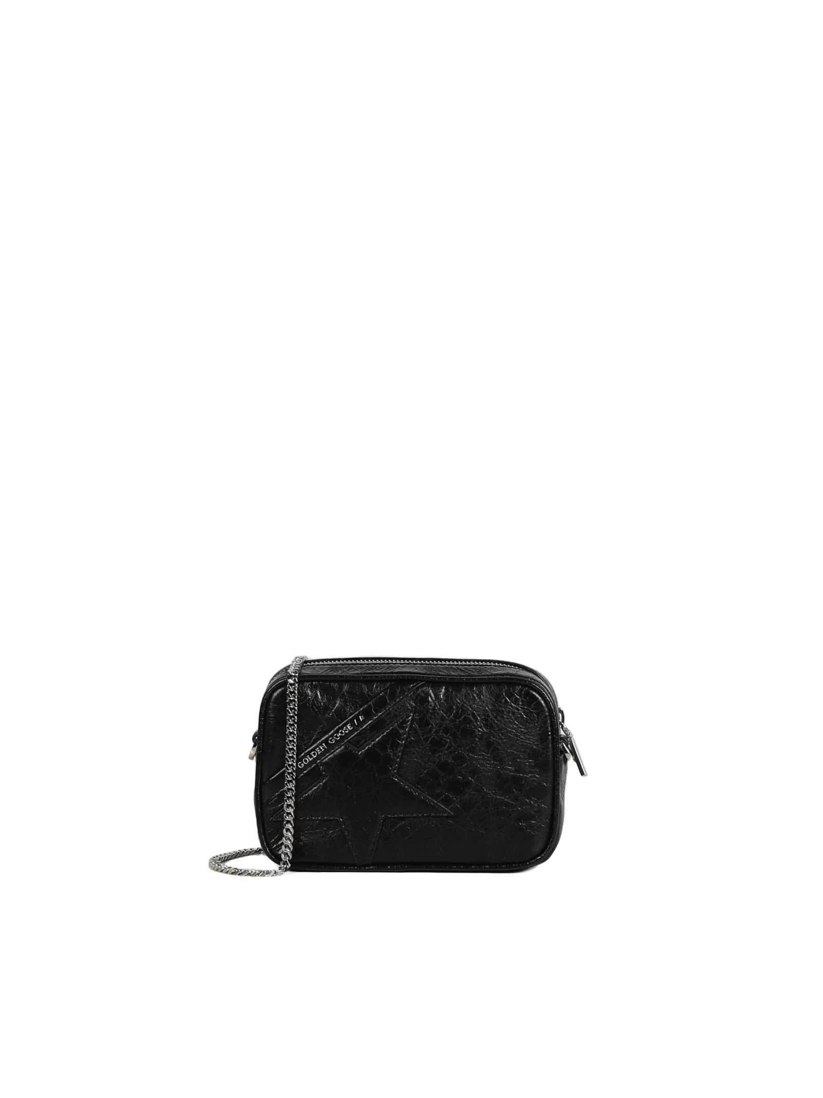 Golden Goose Mini Star Bag In Leather With Tone-on-tone Star
