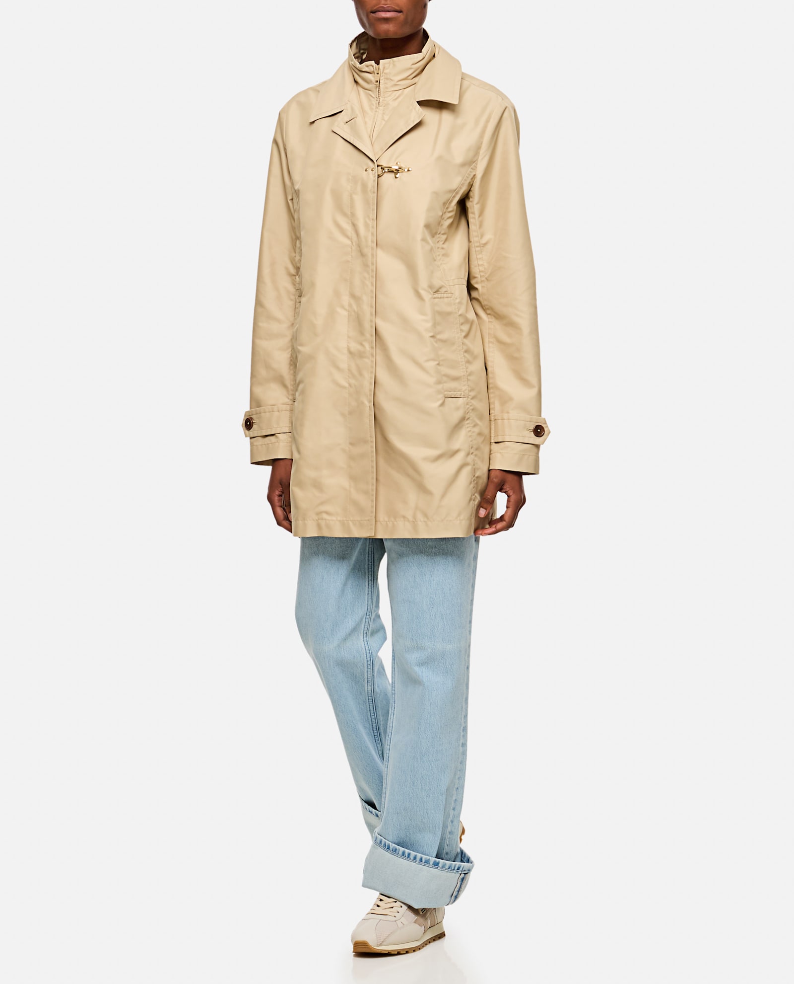 Fay Jacket Virginia Morning D.front In Neutral