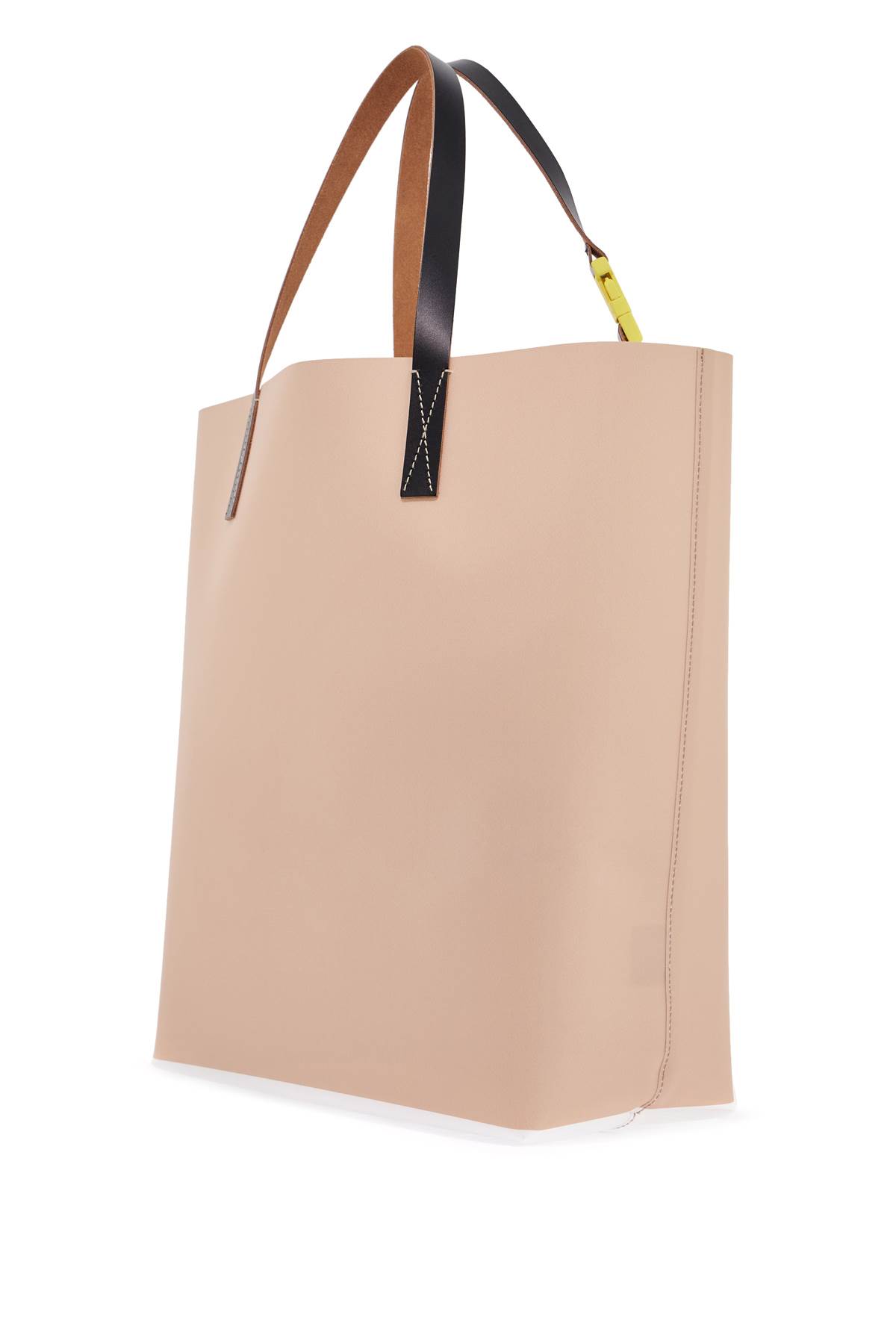 Marni Tribeca Tote Bag In Blue China/white/winter Wheat