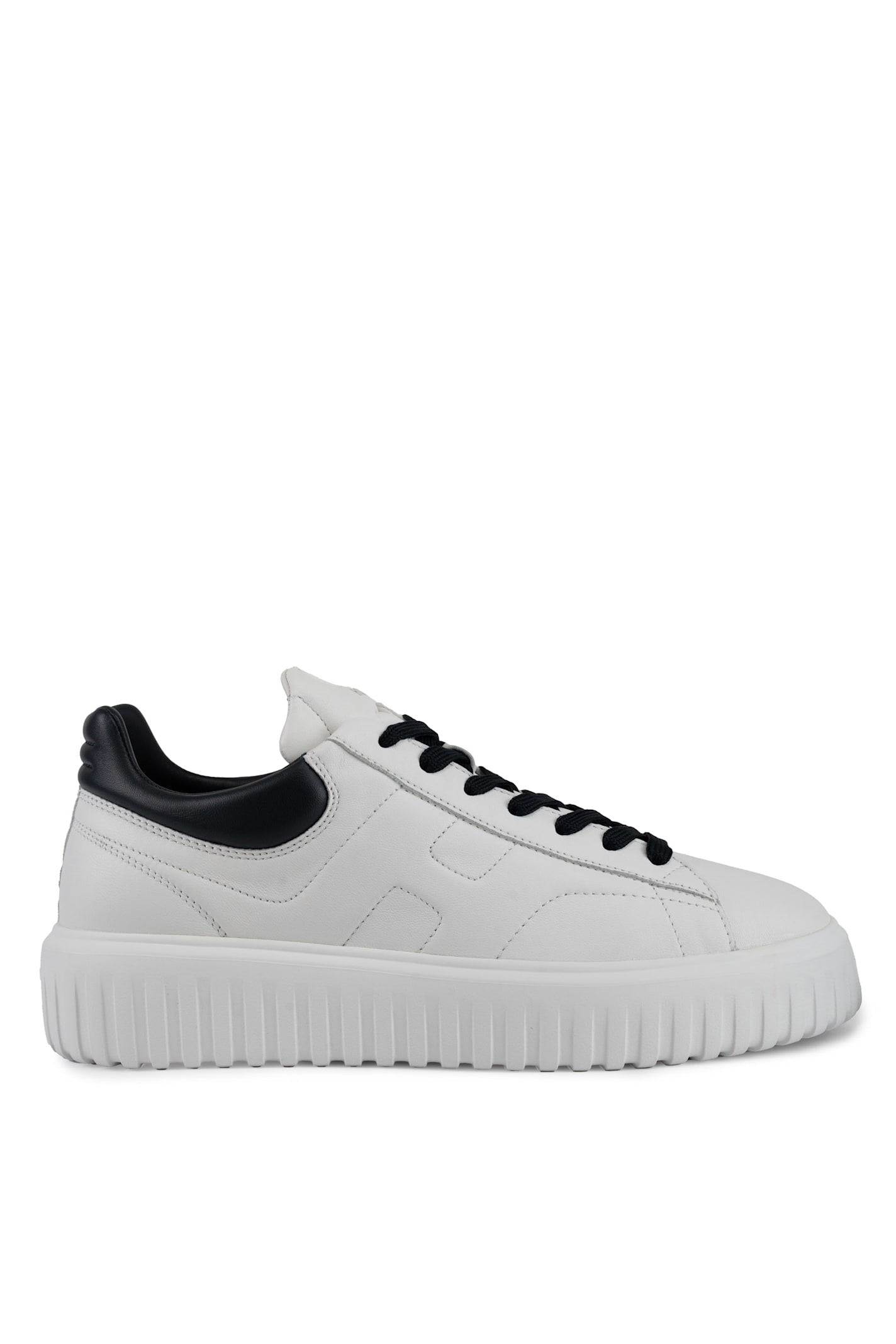 Hogan H-stripes Sneakers In Bianco/nero