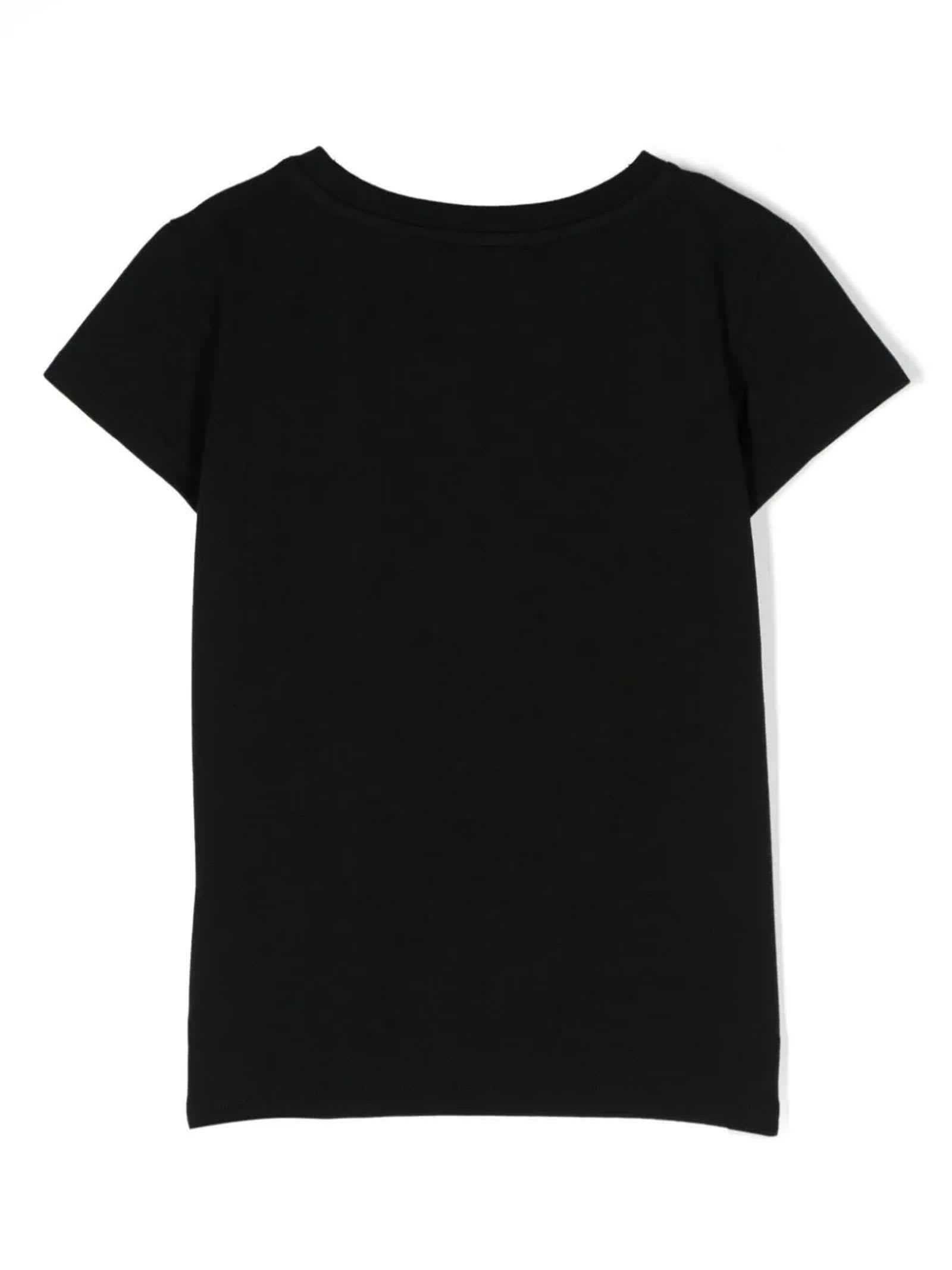 Shop Balmain T-shirts And Polos Black
