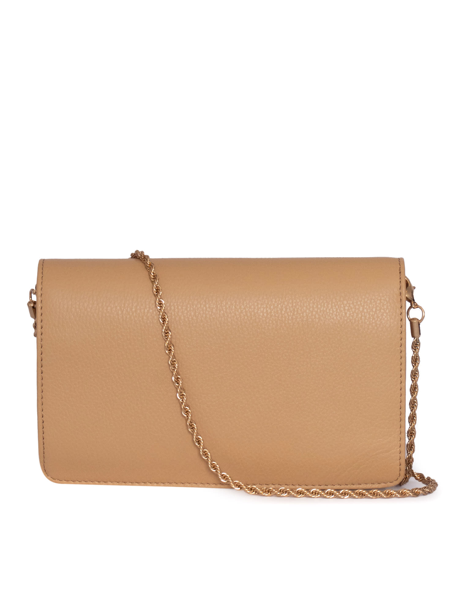 Ballantyne Flap Chain-strap Shoulder Bag In Sand