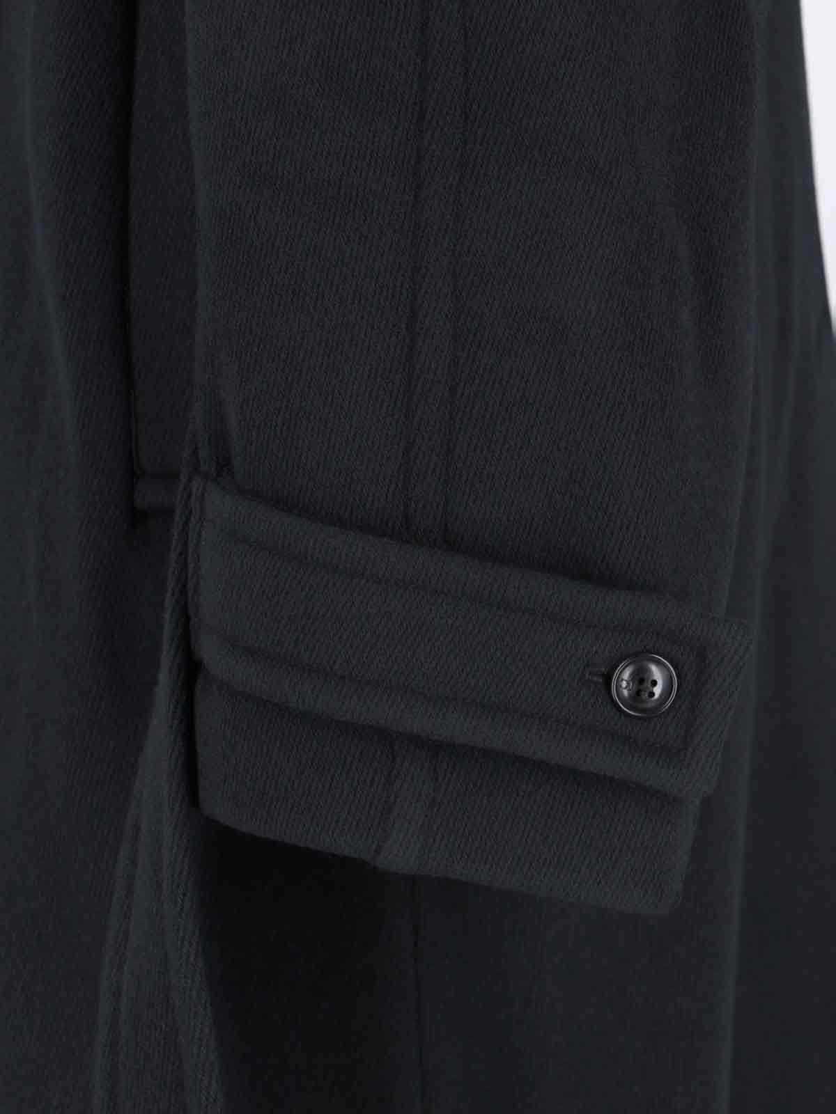 Shop Low Classic High Neck Coat In Black