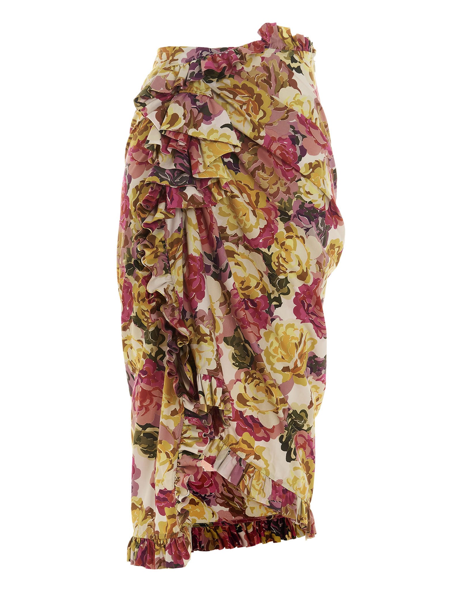 Shop Dries Van Noten Sina Skirt In Multicolor