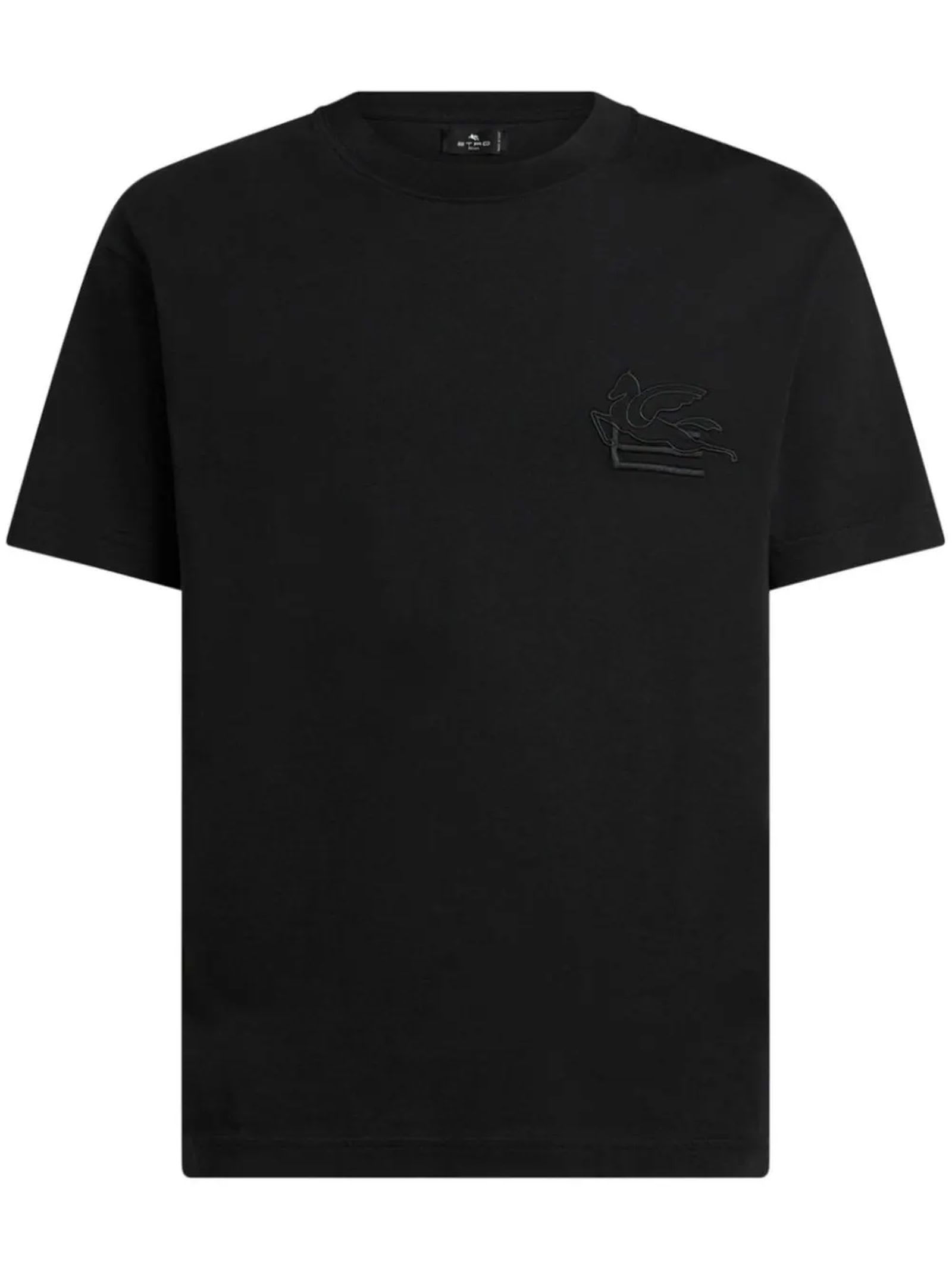 Shop Etro T-shirts And Polos Black