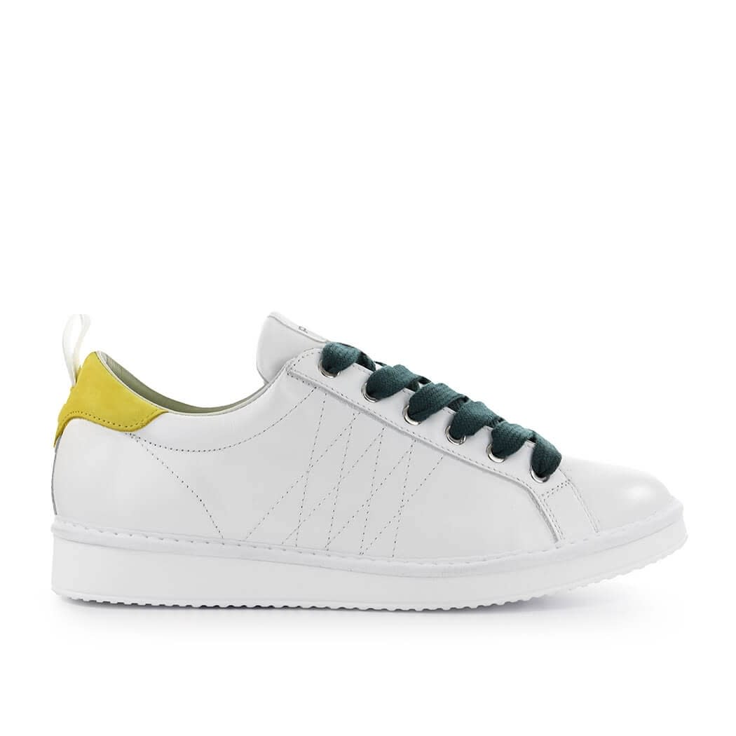 Panchic Pànchic White Yellow Leather Sneaker