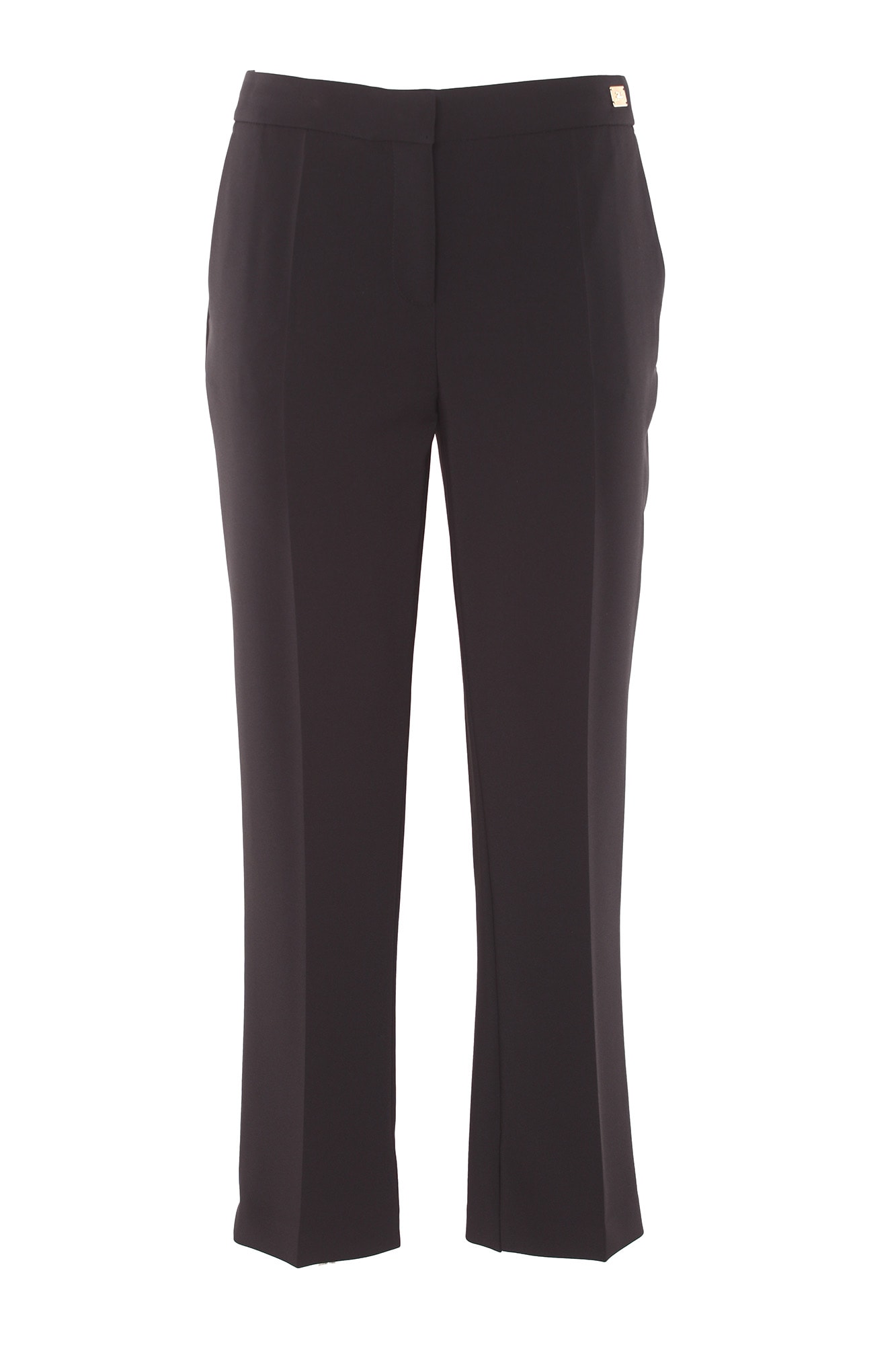 Shop Elisabetta Franchi Trousers Black