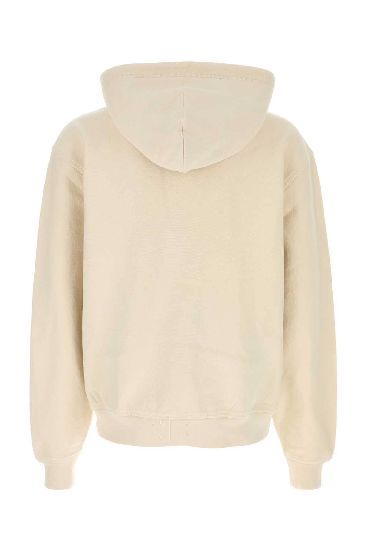 Shop Burberry Sand Cotton Blend Sweatshirt In Tundra