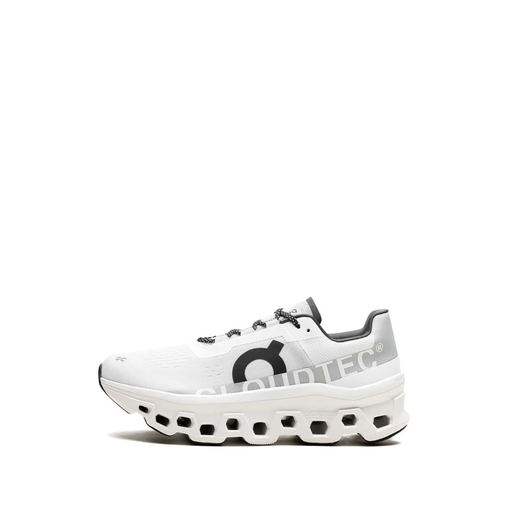 On Sporty White Sneakers With Perforated Sole In Multi