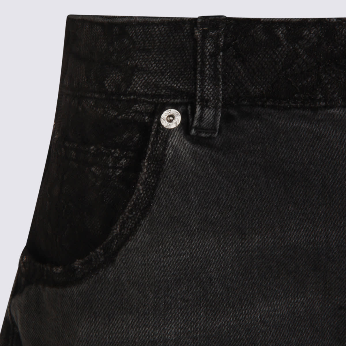 Blumarine Straight Leg Trousers Lace Detailing In Gray