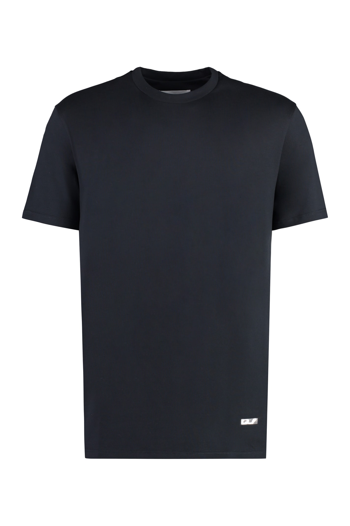 Shop Jil Sander Cotton Crew-neck T-shirt In Blue