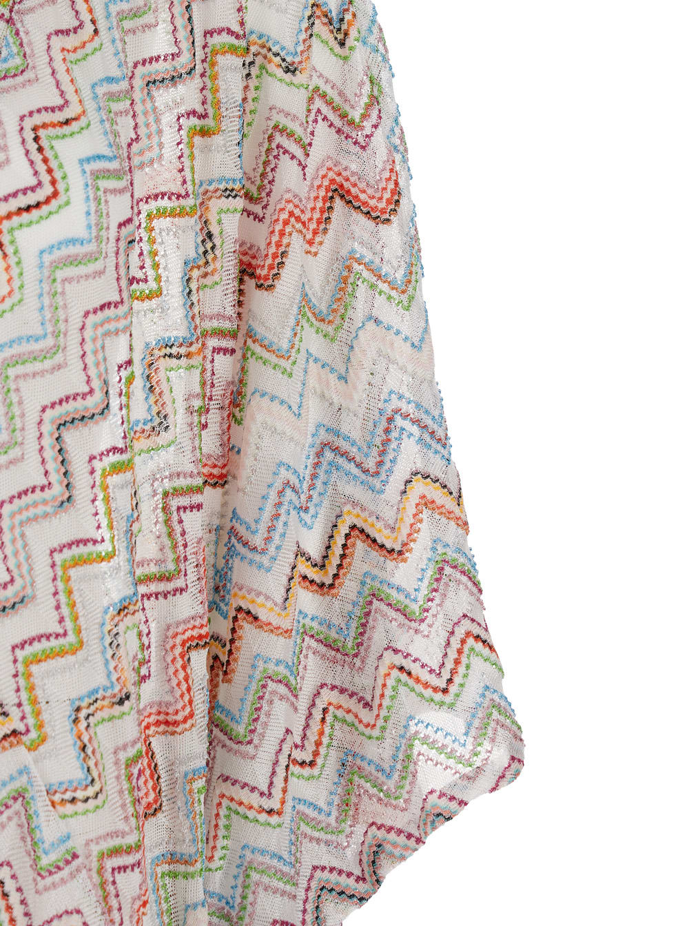 Missoni Long Kaftan With 3d Zig Zag Lamé And Batwing Sleeves