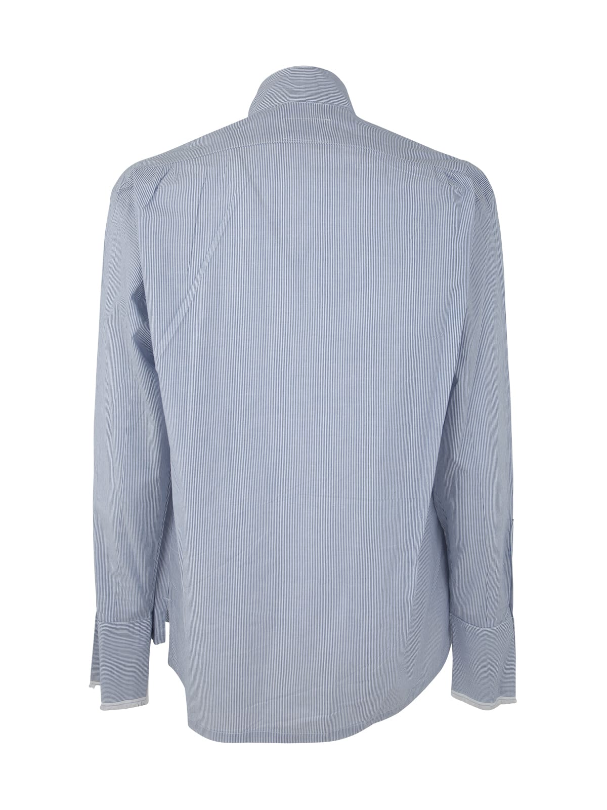 Shop Greg Lauren Blue Striped Winged Gl1 Shirt