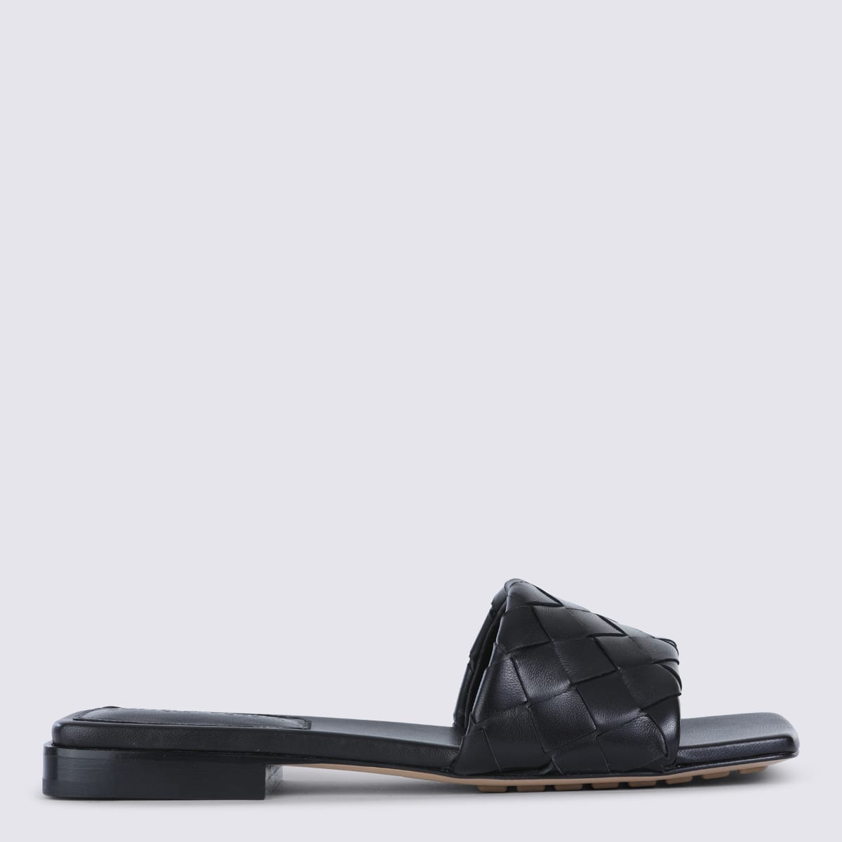 Bottega Veneta Parco Flat Mule In Black