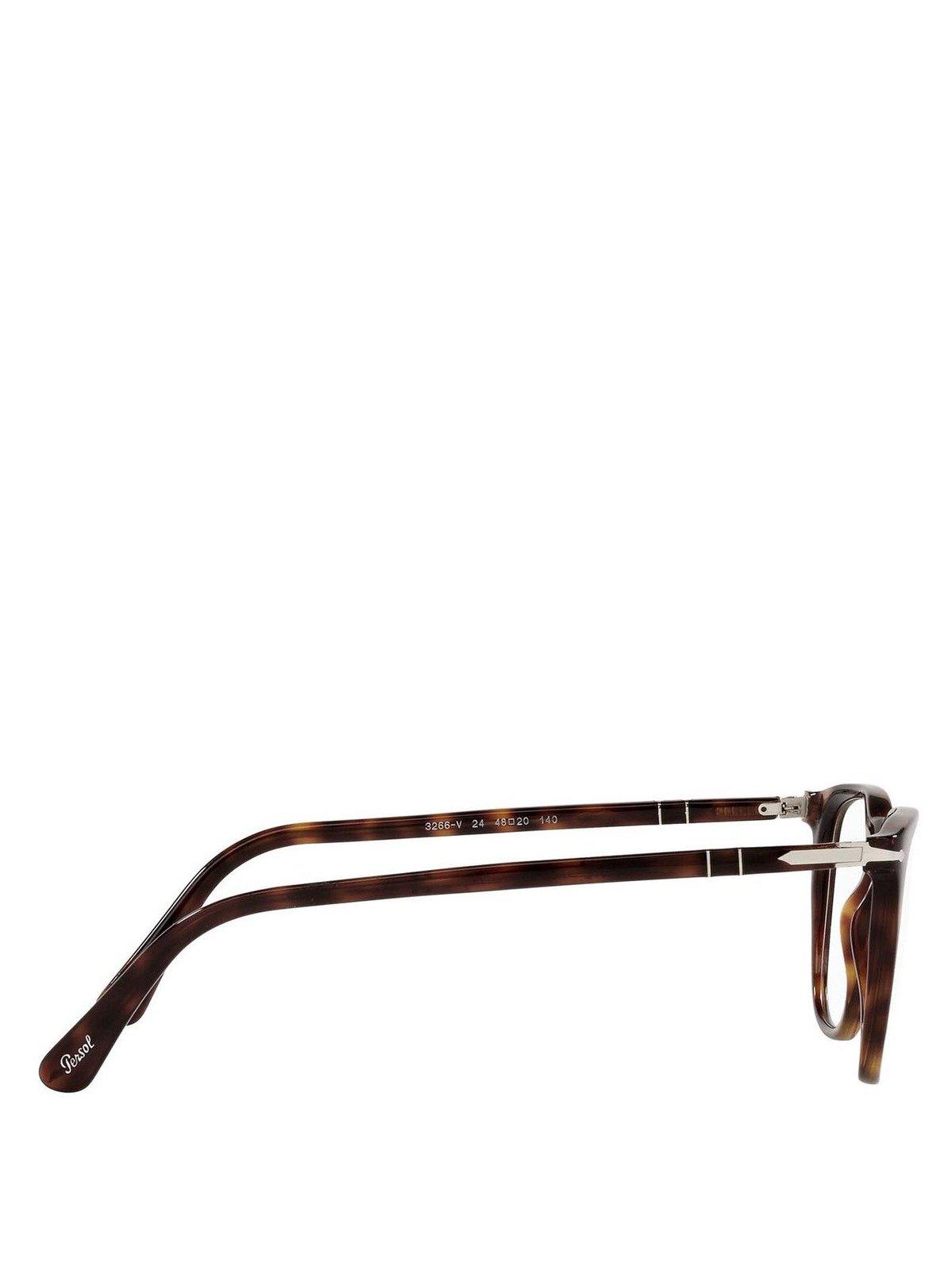 Shop Persol Square Frame Glasses In 24