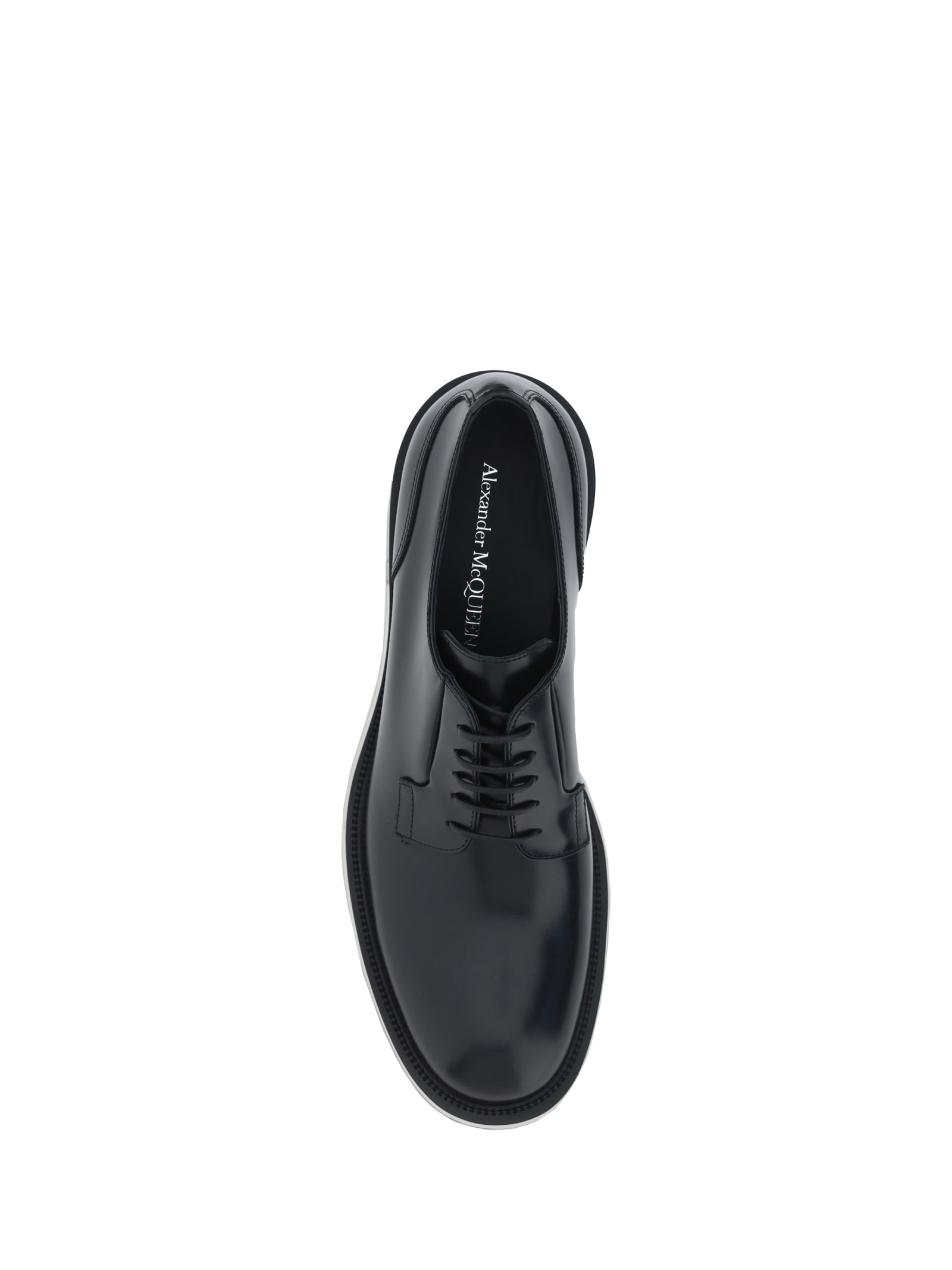 Shop Alexander Mcqueen Lace-up Shoes In Black/transparent