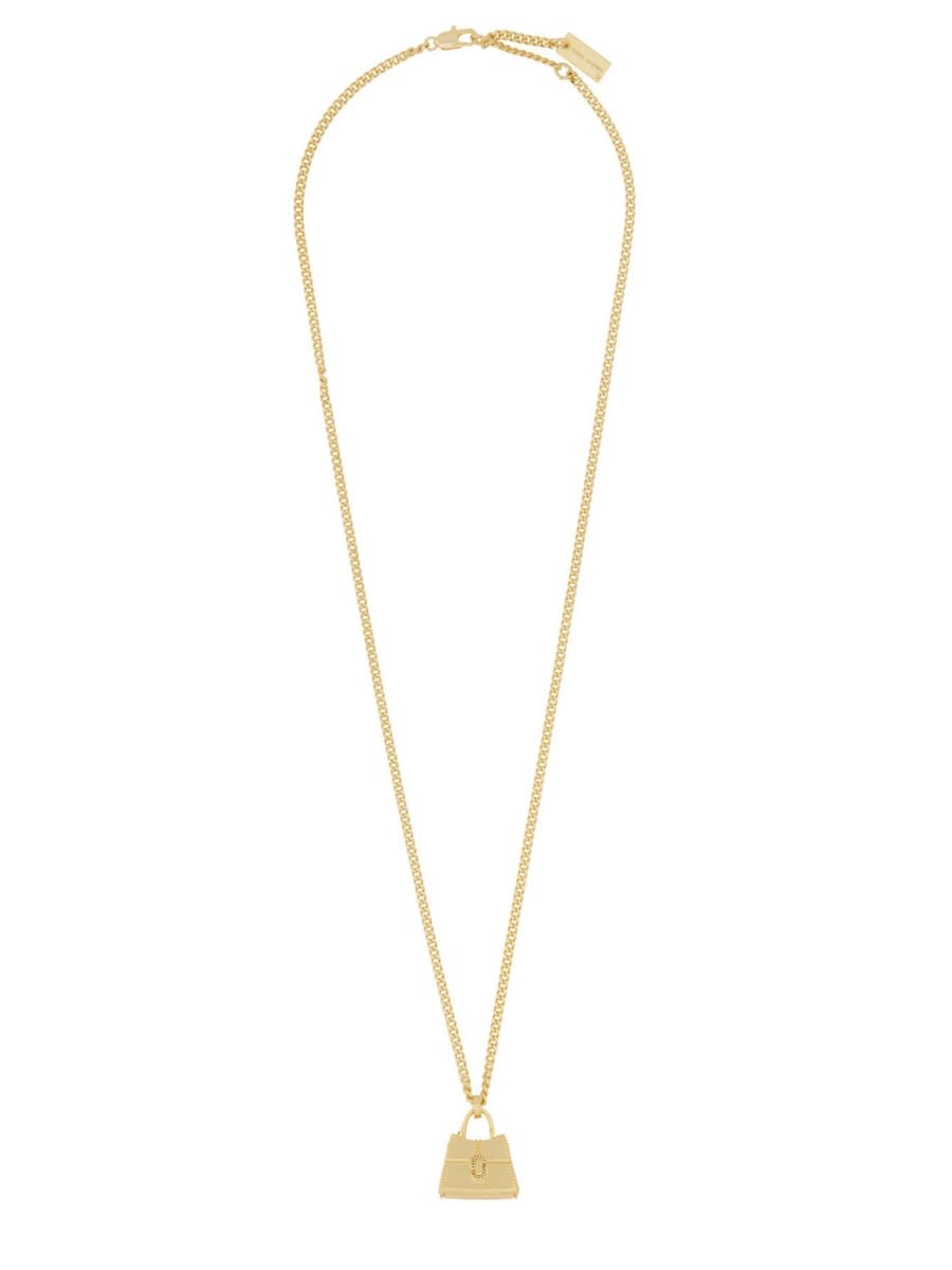 Marc Jacobs Mini Icon Necklace St. Marc In Gold