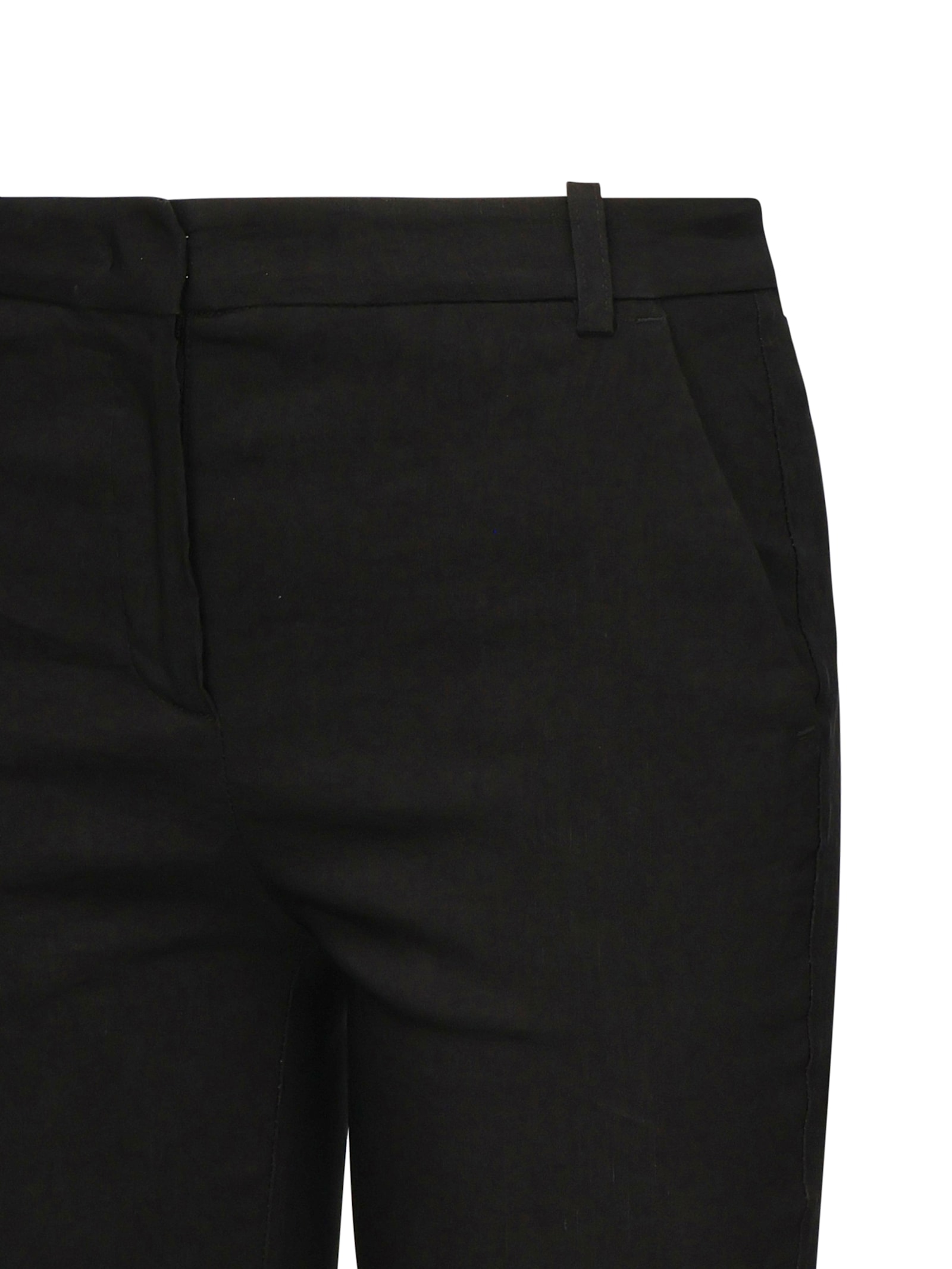 Pinko Bello Cigarette Pants In Milano Stitch In Black