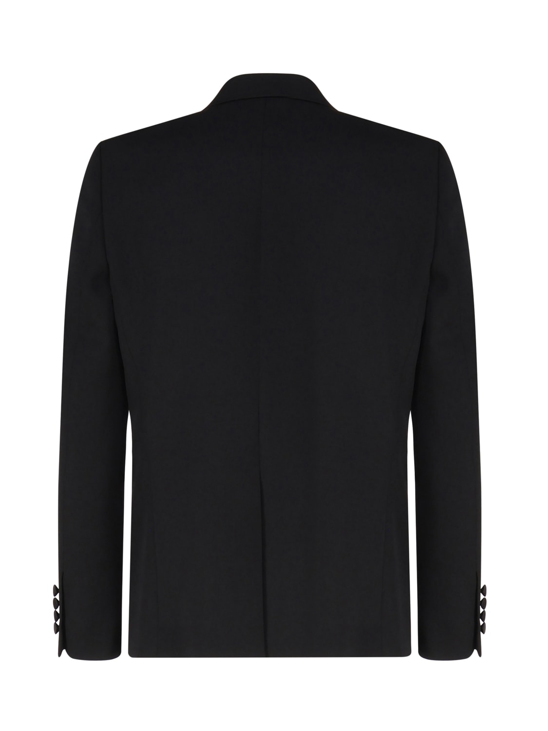 Shop Saint Laurent Grain De Poudre Tuxedo Jacket In Black
