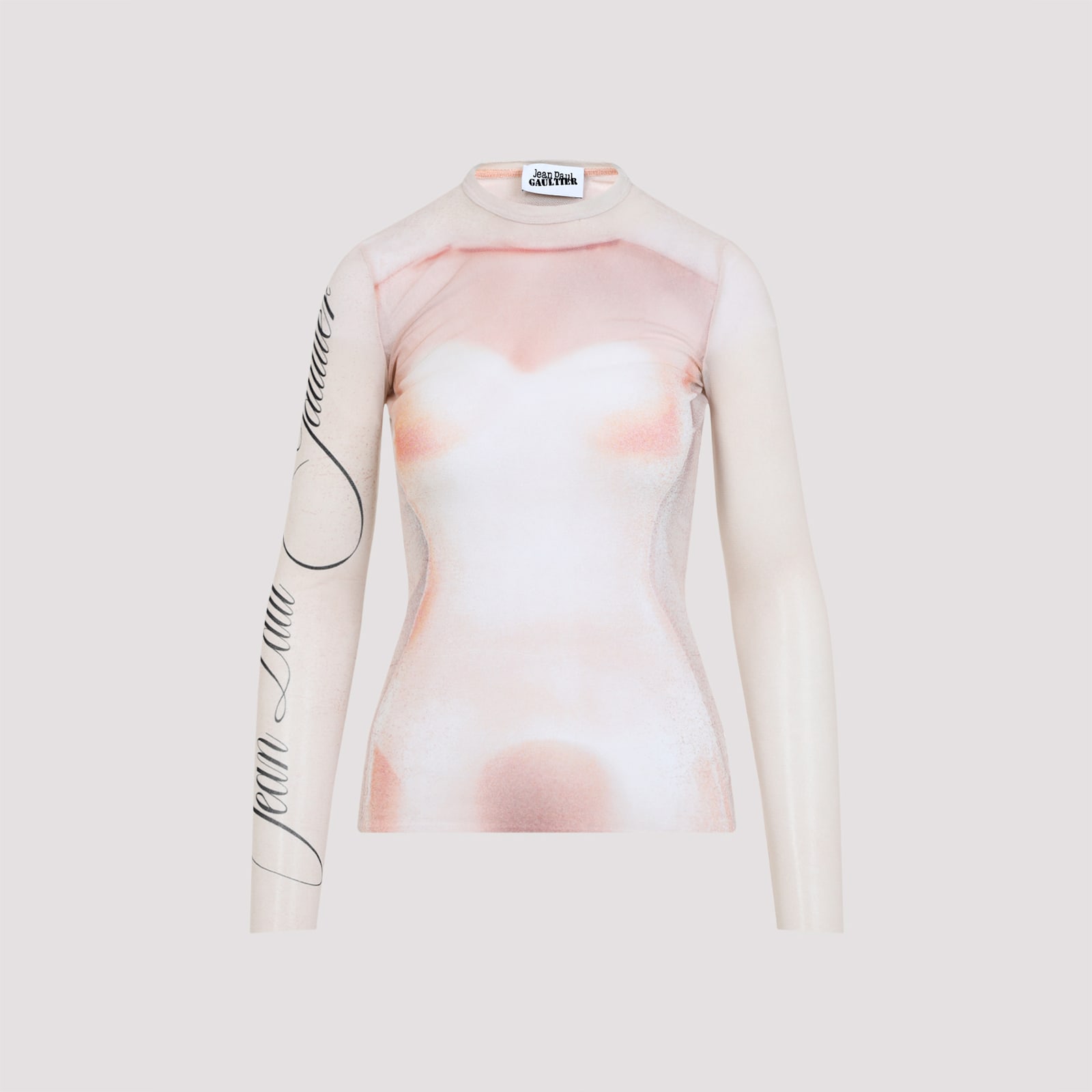 Shop Jean Paul Gaultier The Le Classique Top In Palepink Dustypink