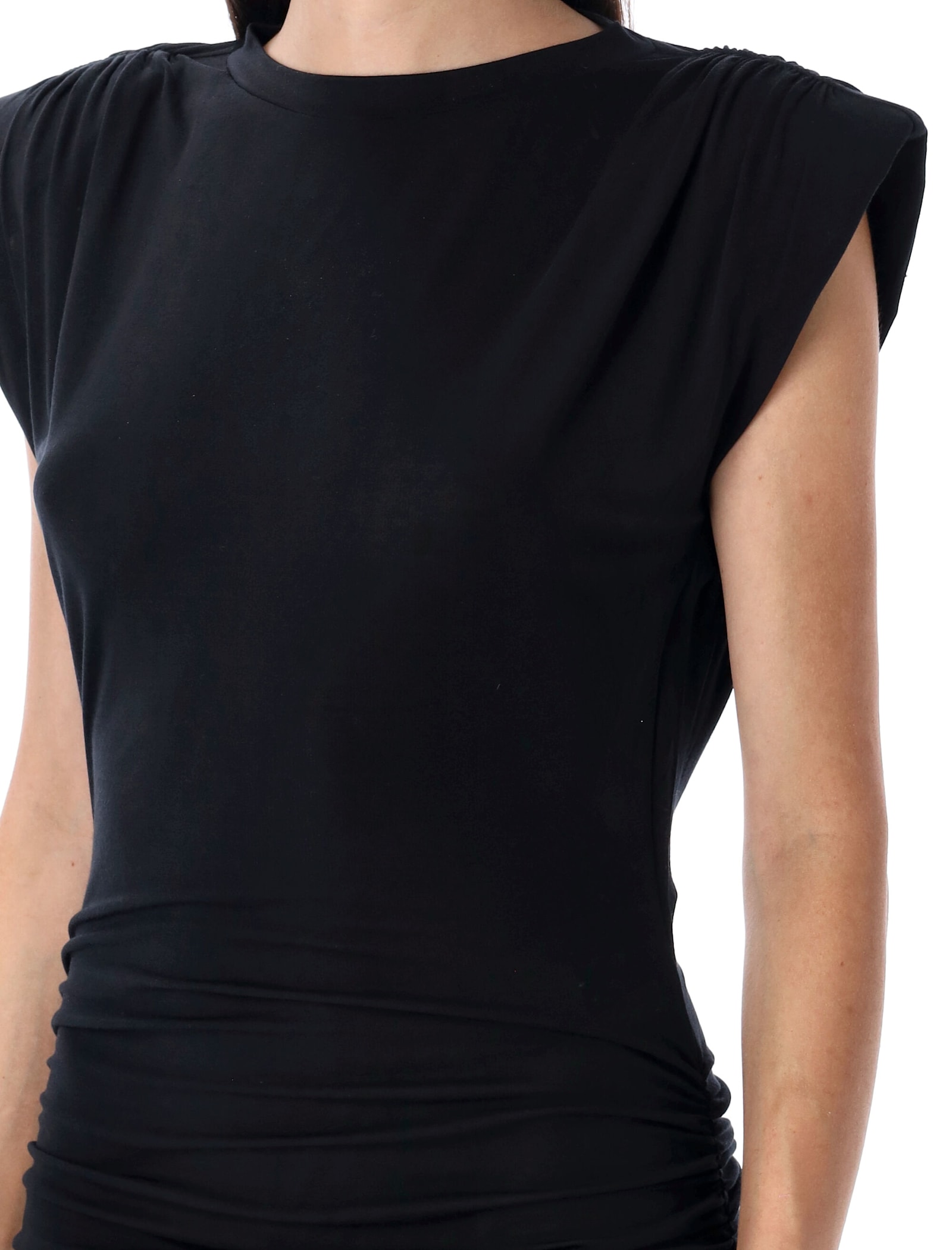 Isabel Marant Étoile Marant Etoile Black Midi Dress In Black