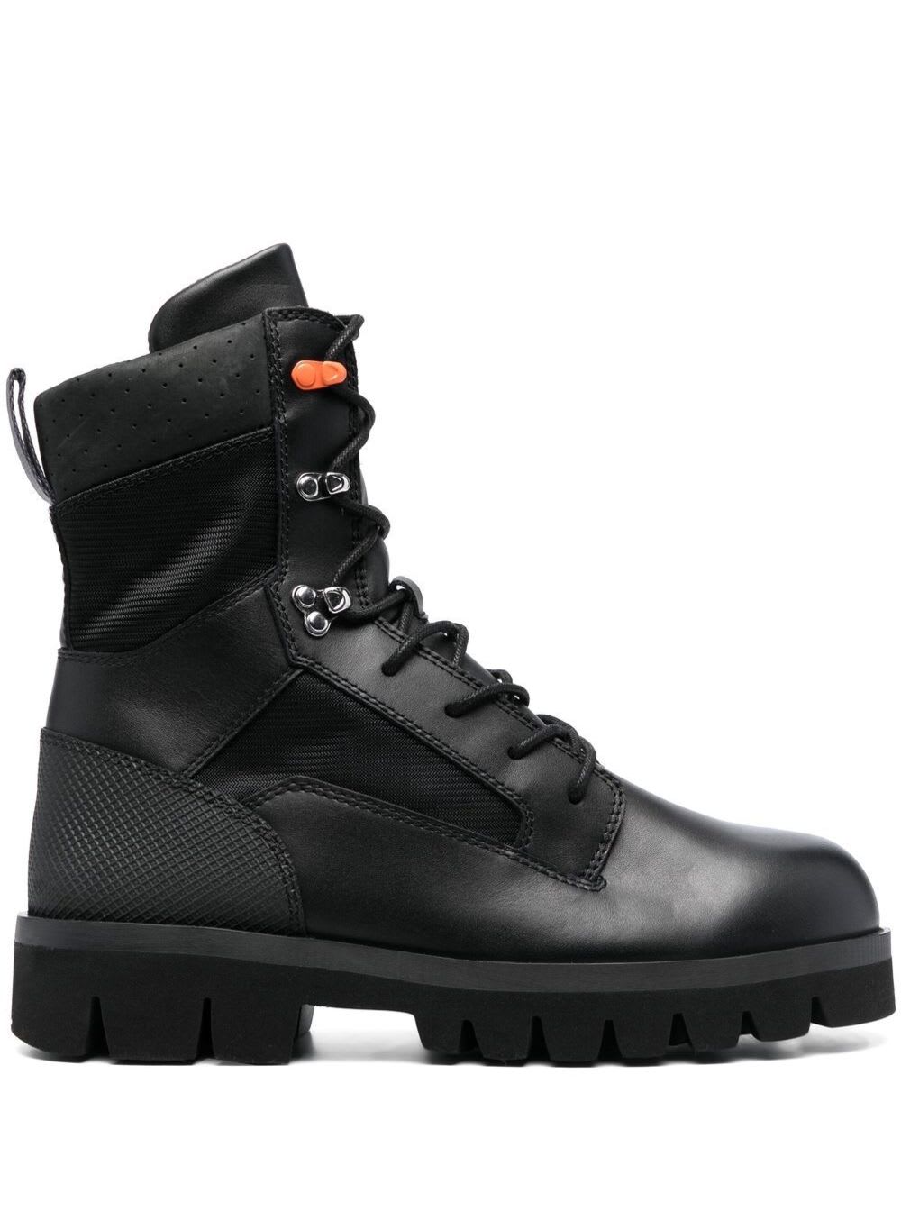 HERON PRESTON Military Boots Black Black