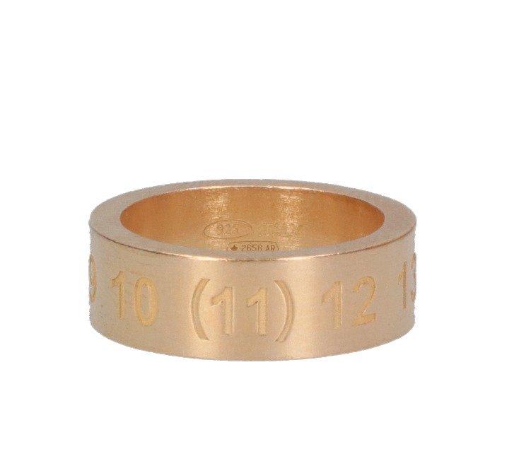 Maison Margiela Number Engraved Ring In Gold
