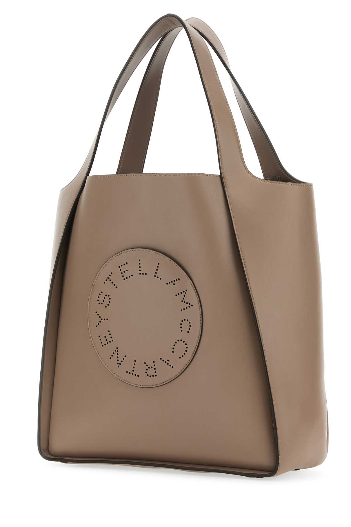 Shop Stella Mccartney Dove Grey Alter Mat Stella Logo Shopping Bag In Moss