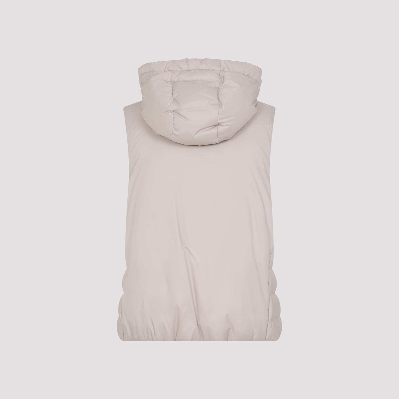 Brunello Cucinelli Hooded Sleeveless Waistcoat In Neutral