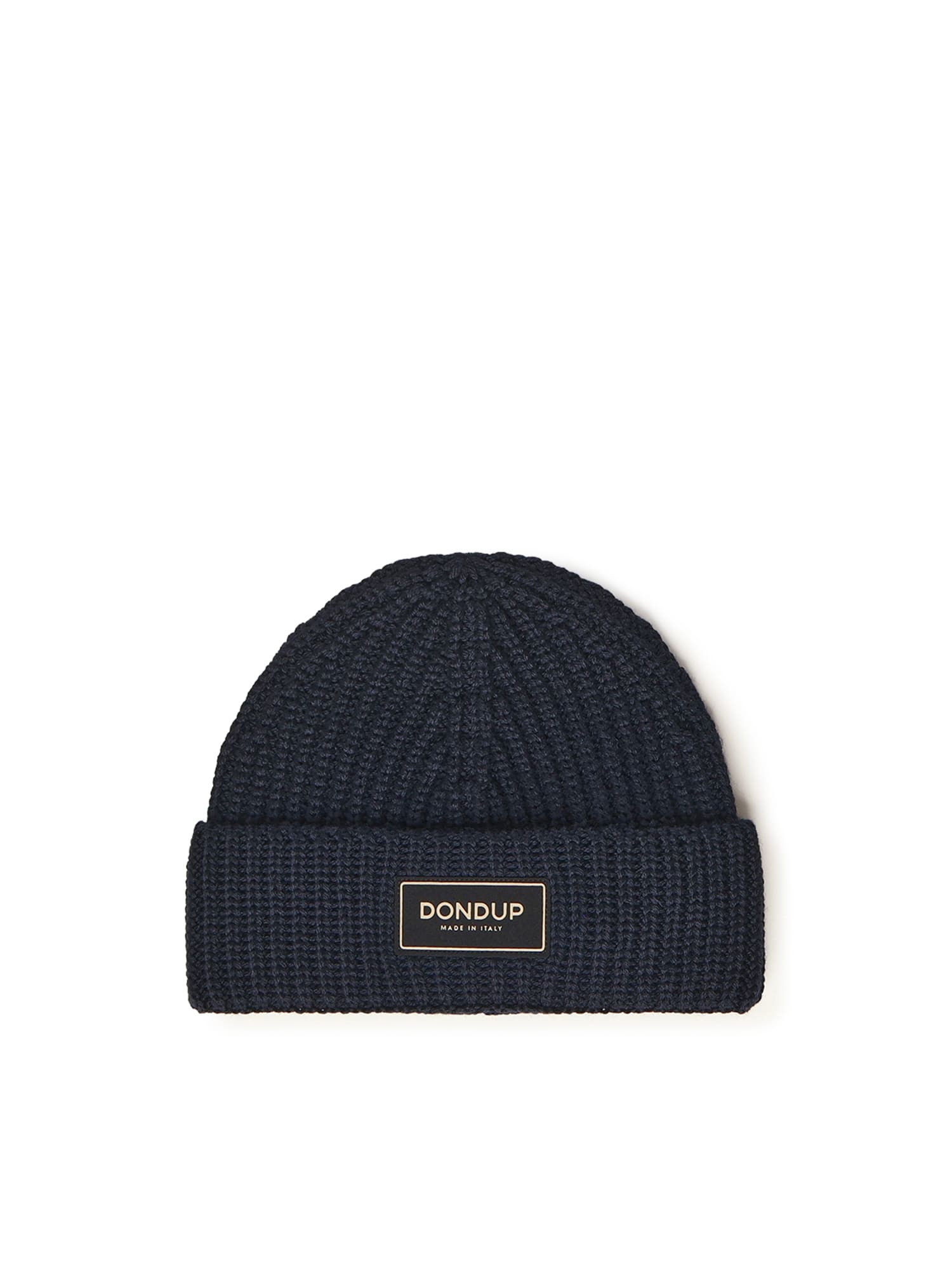 Dondup Technical Wool Hat In Blue