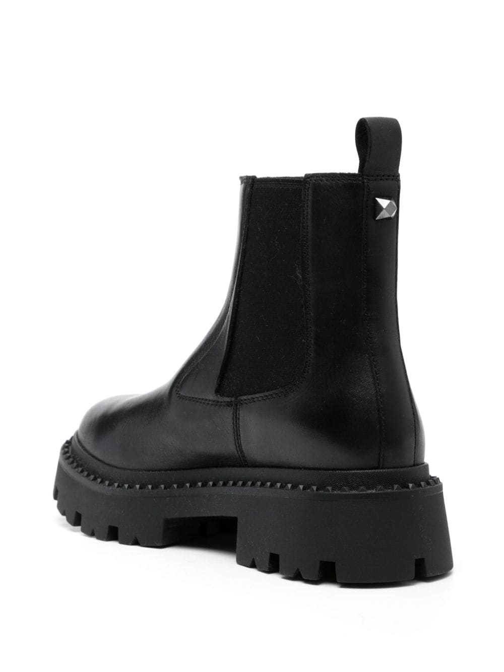 Shop Ash Genesisstud01 Beatles Boots In Black Dark Gun