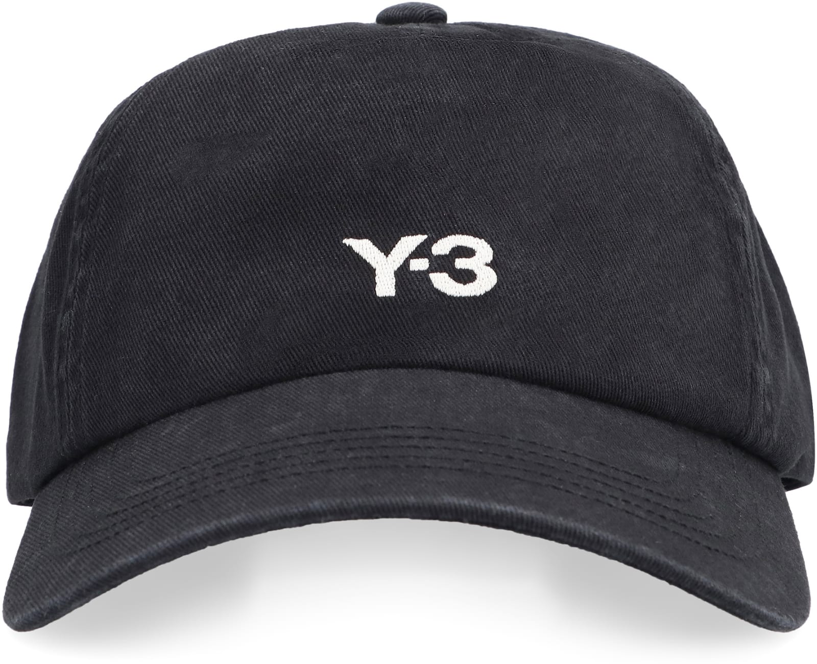 Shop Y-3 Dad Logo Baseball Cap In Black