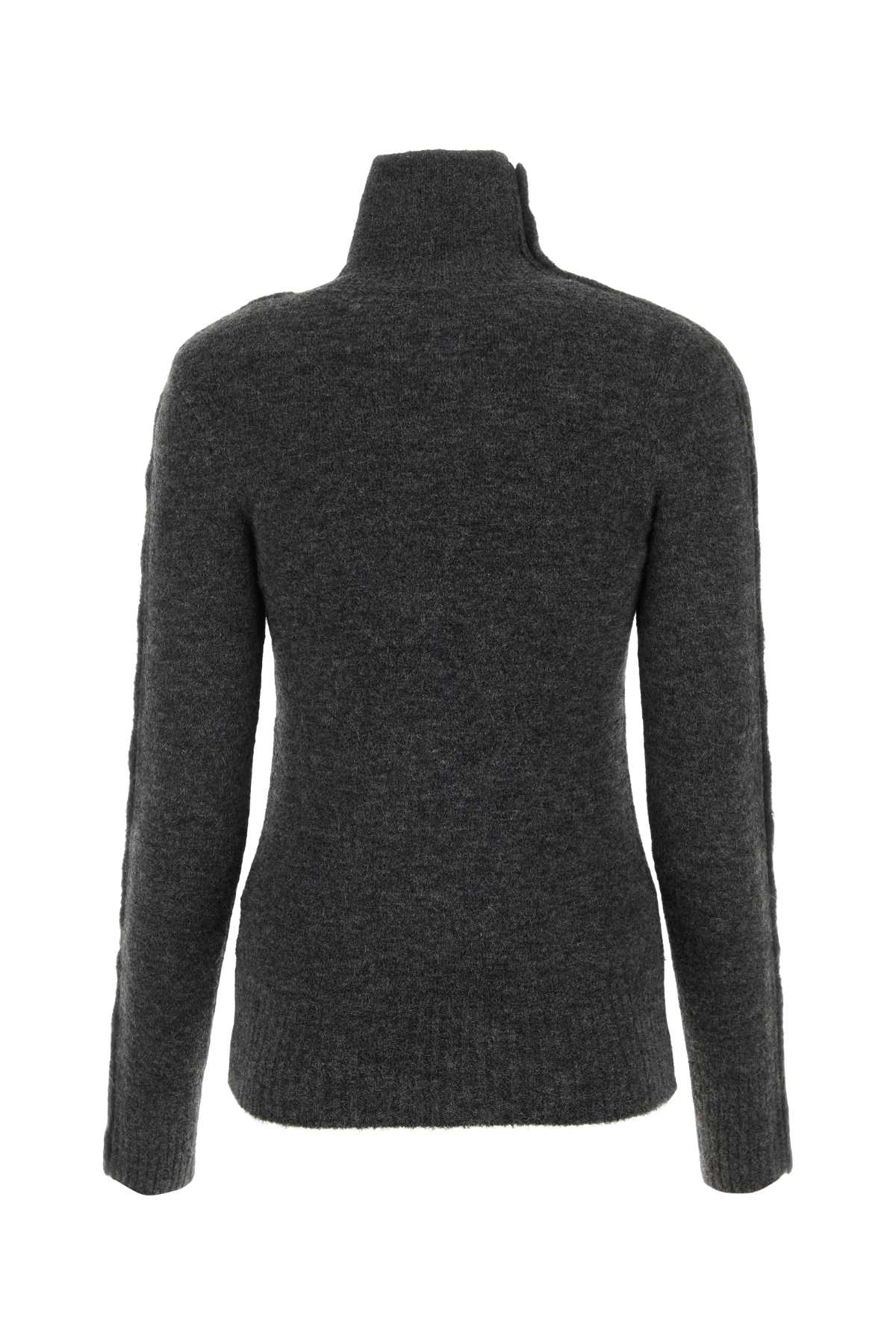 Shop Isabel Marant Anthracite Nylon Blend Malo Sweater