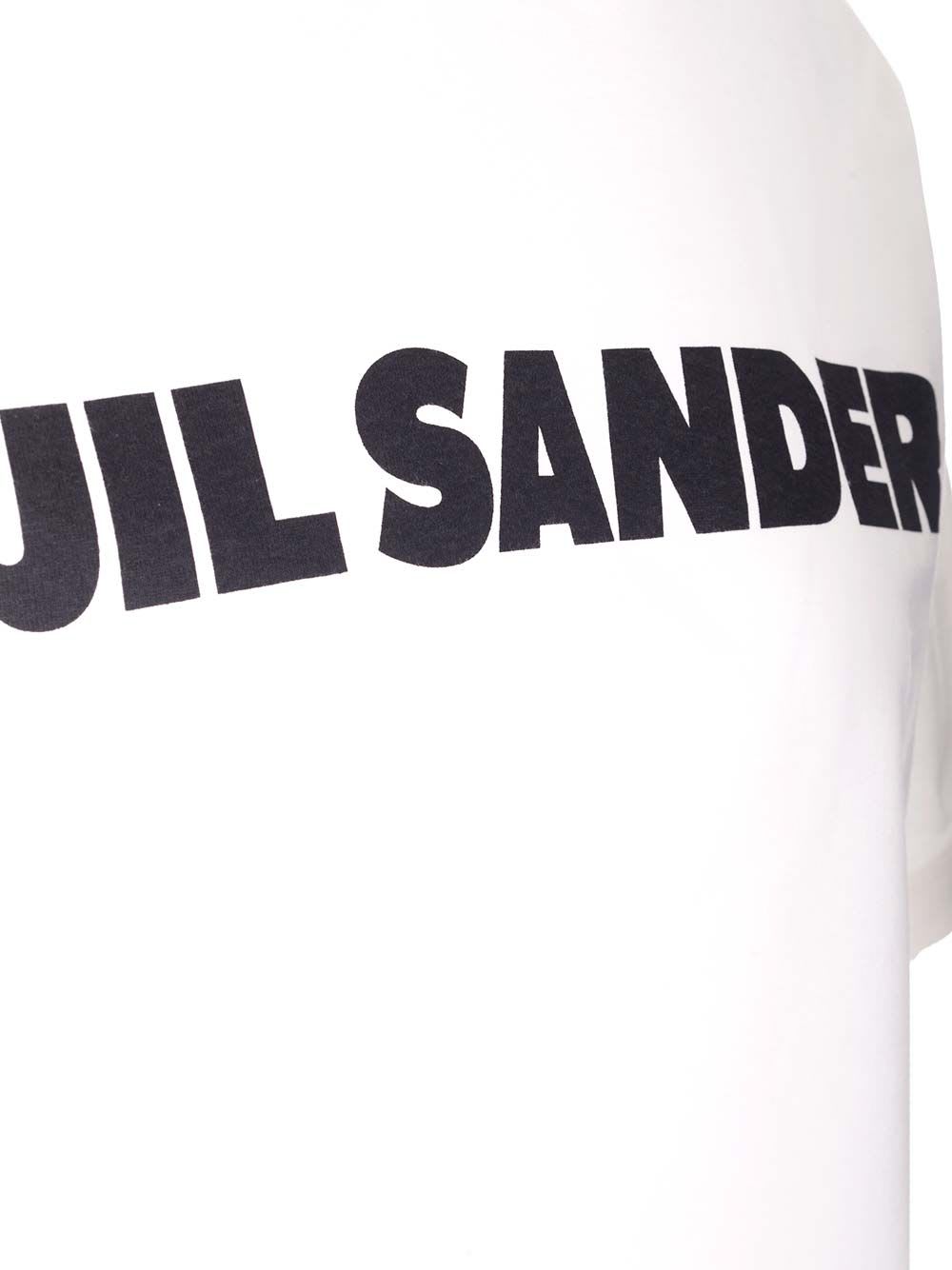 Shop Jil Sander Signature T-shirt In White