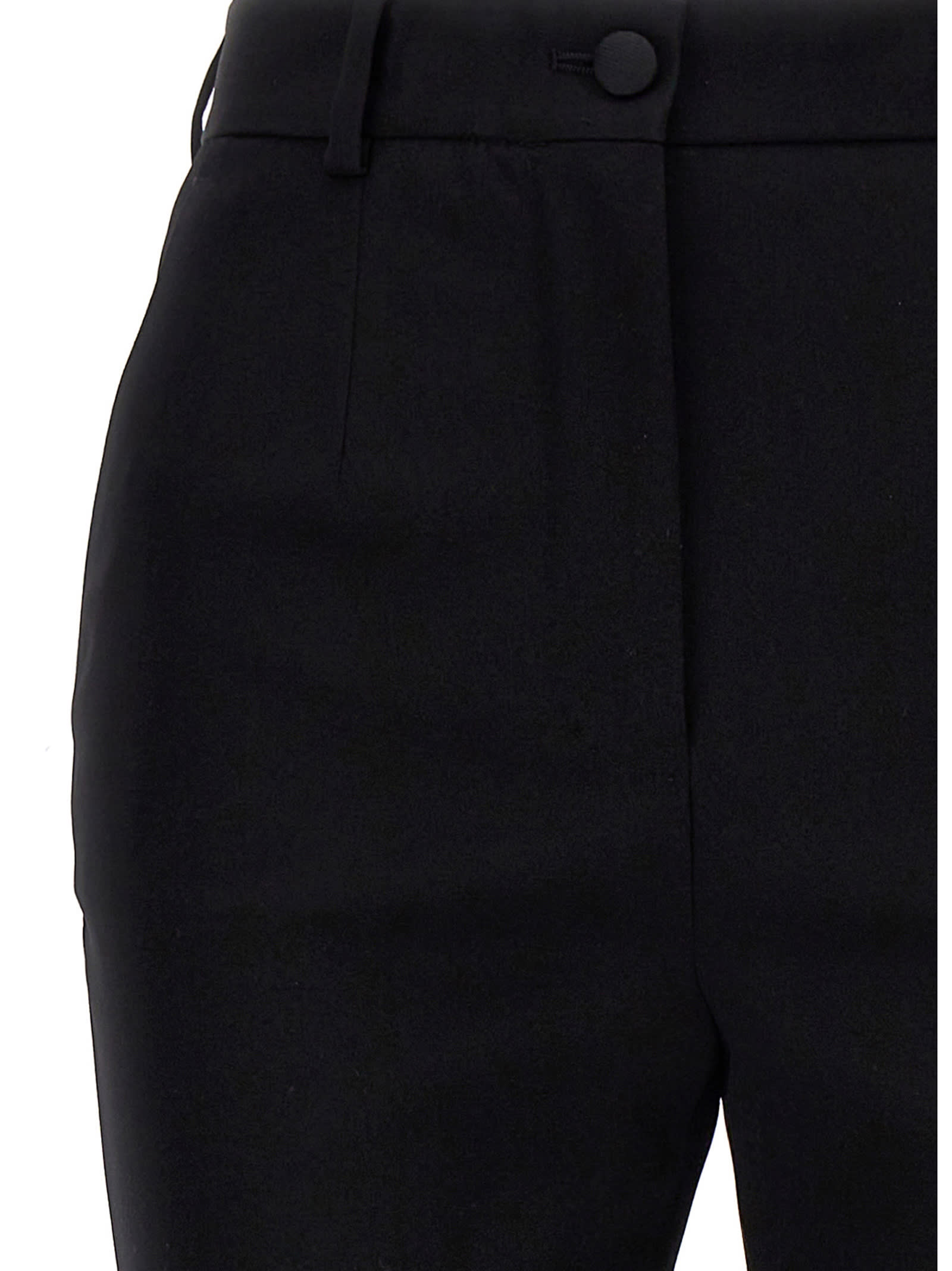 Shop Dolce & Gabbana Kim Dolce&gabbana Cady Pants In Black