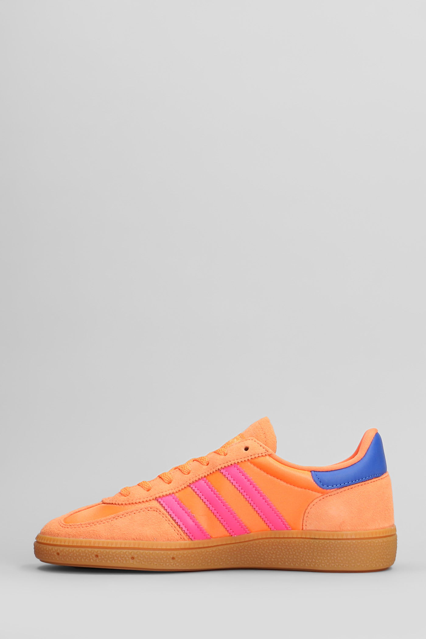 Adidas Originals Handball Spezial Sneakers In Orange Suede And Fabric In Orange