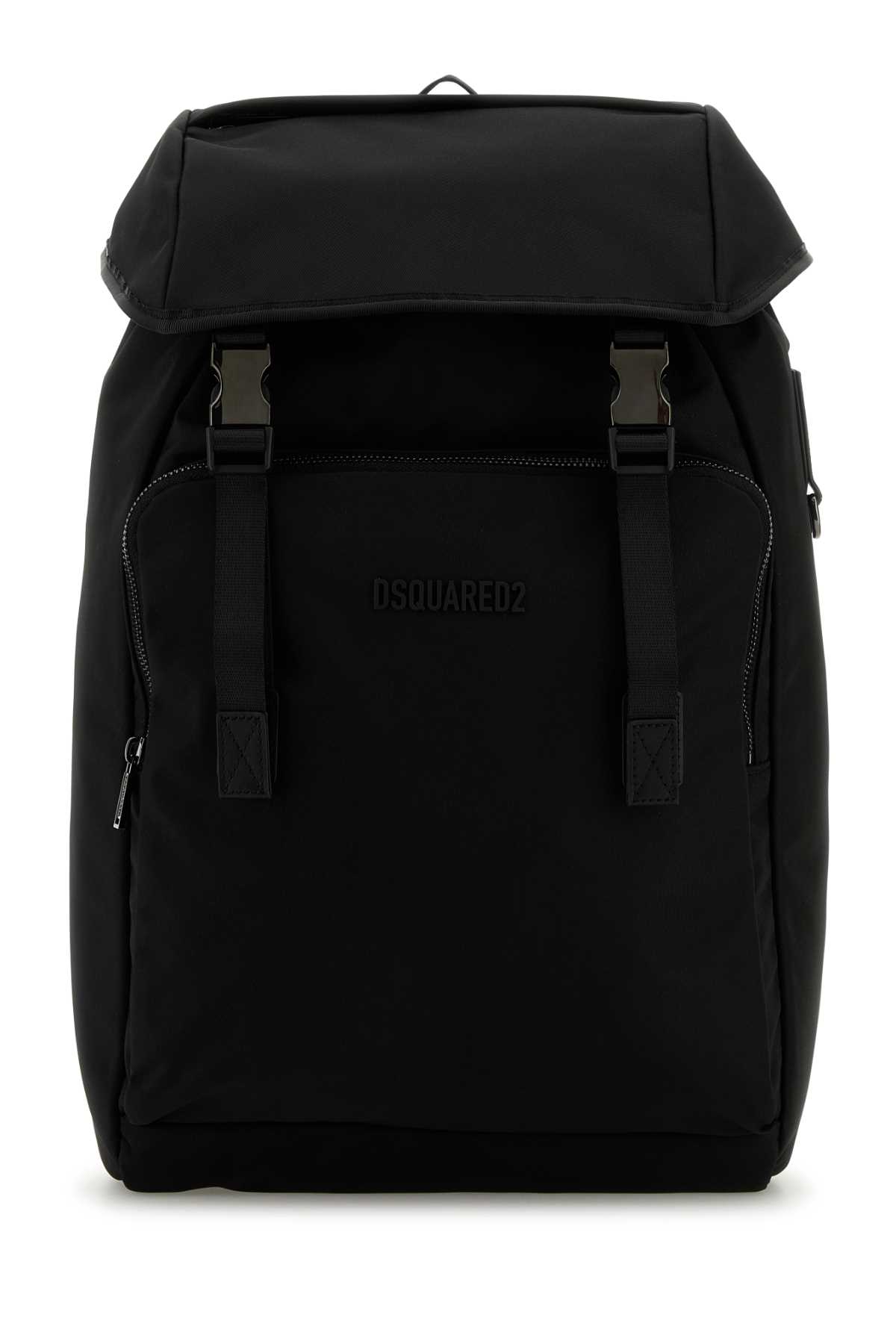 Shop Dsquared2 Black Nylon Urban Backpack