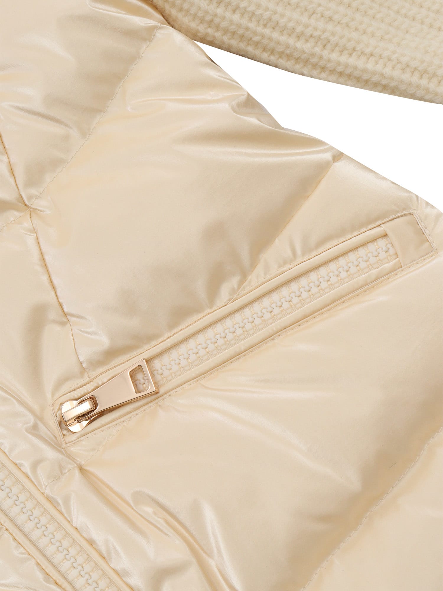 Moncler Cardigan In Beige