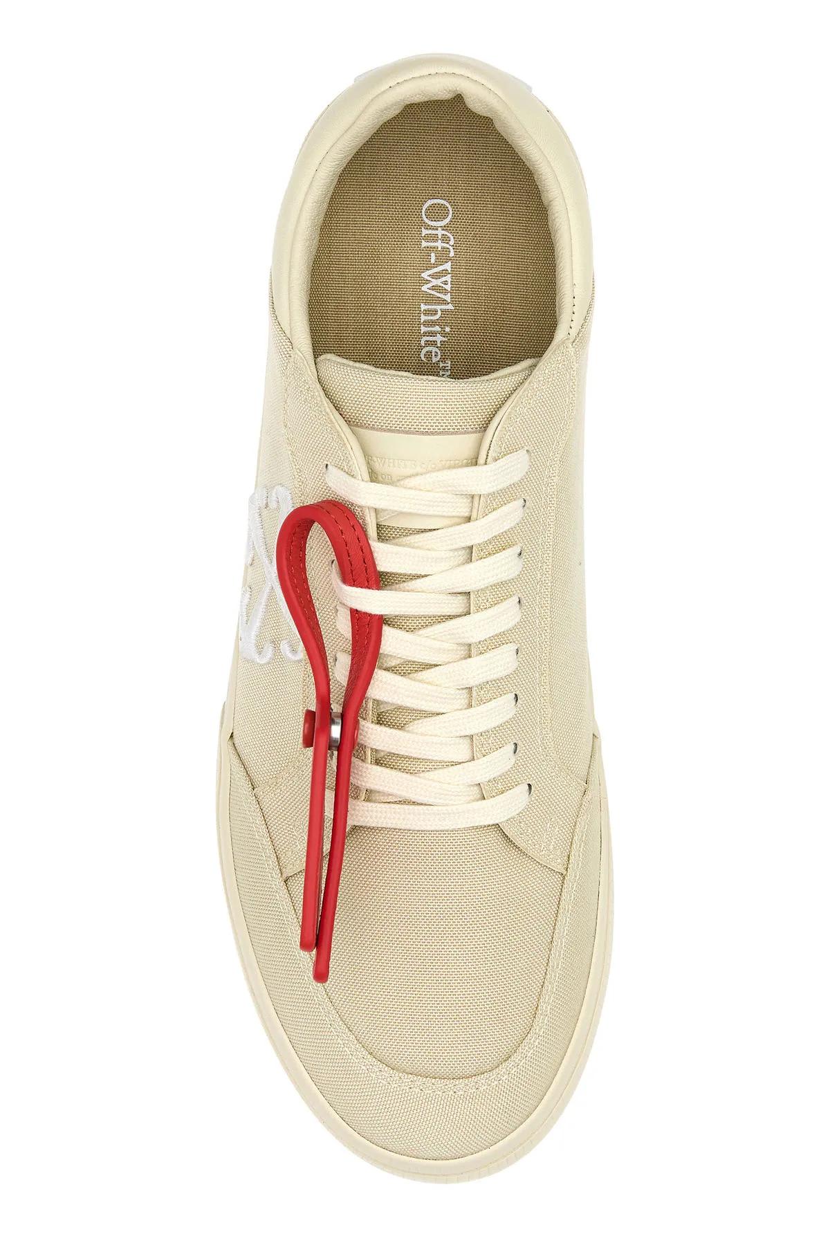 Shop Off-white Sand Canvas New Low Vulcanized Sneakers