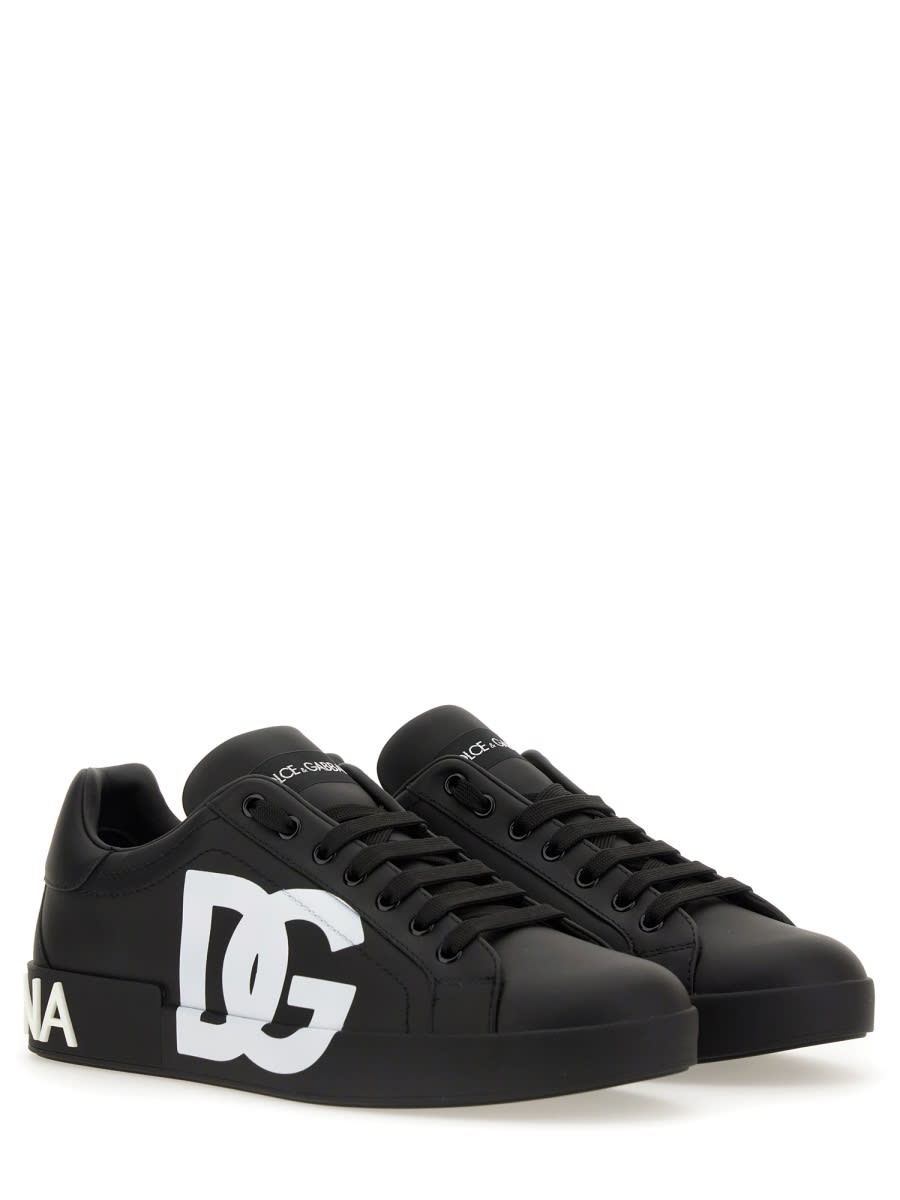 Shop Dolce & Gabbana Portofino Sneaker In Black