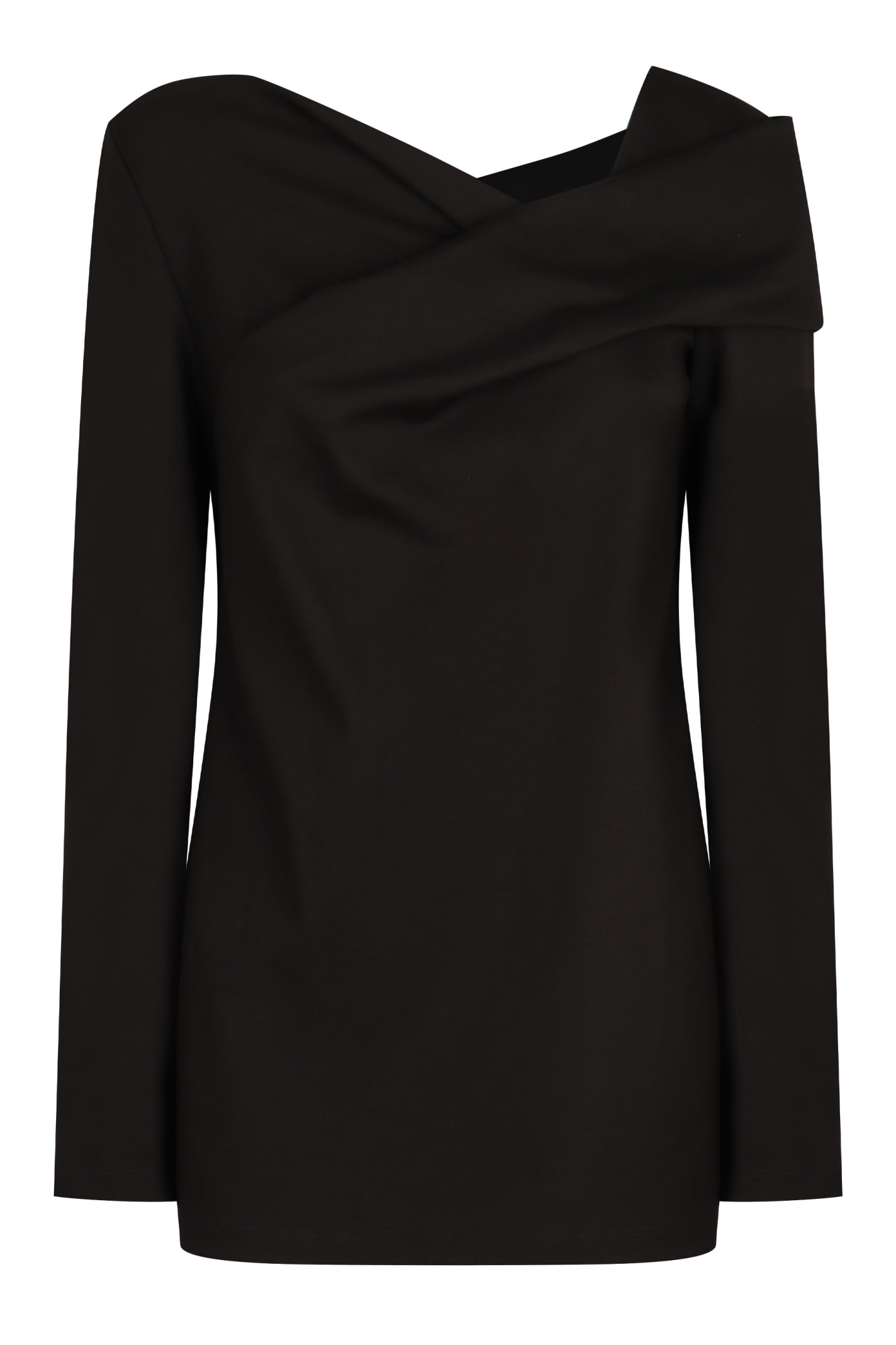 Shop Alberta Ferretti Viscose Top In Black