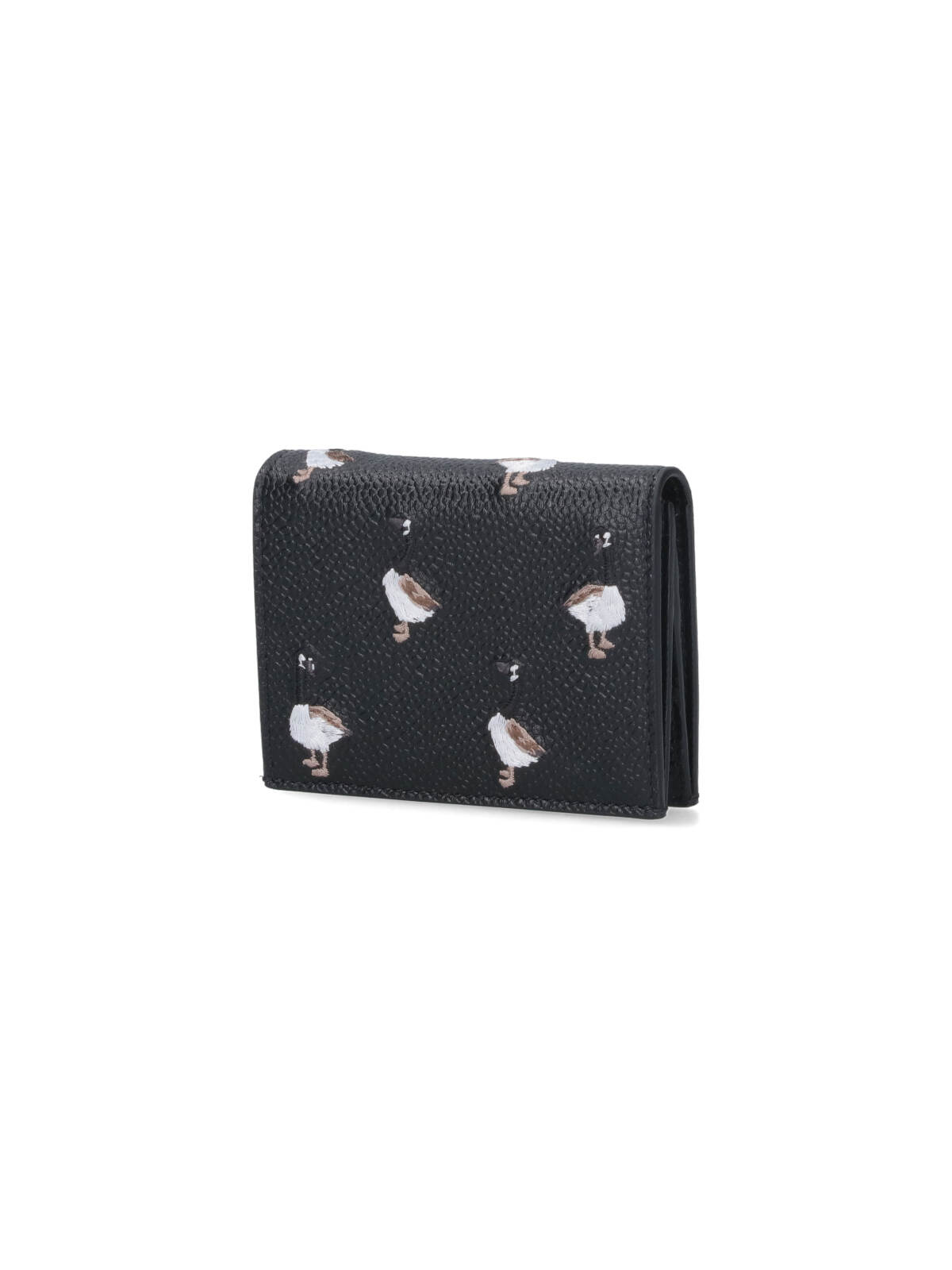 Thom Browne Bi-fold Wallet Goose In Black