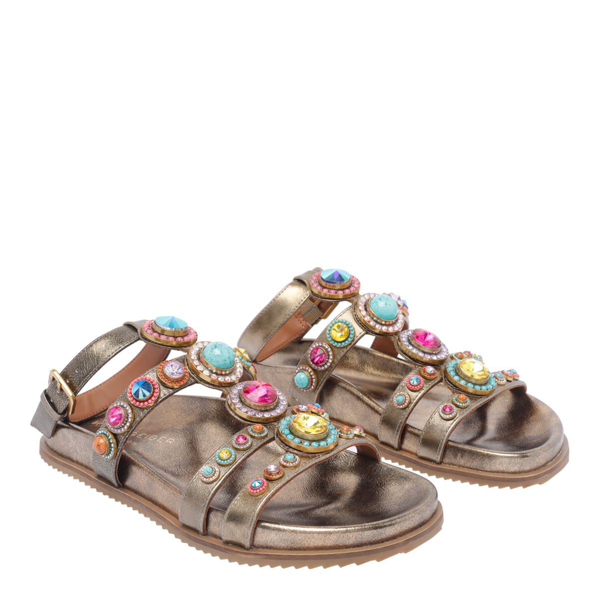 Kurt Geiger Octavia Flexi Gladiator Sandals In Multi