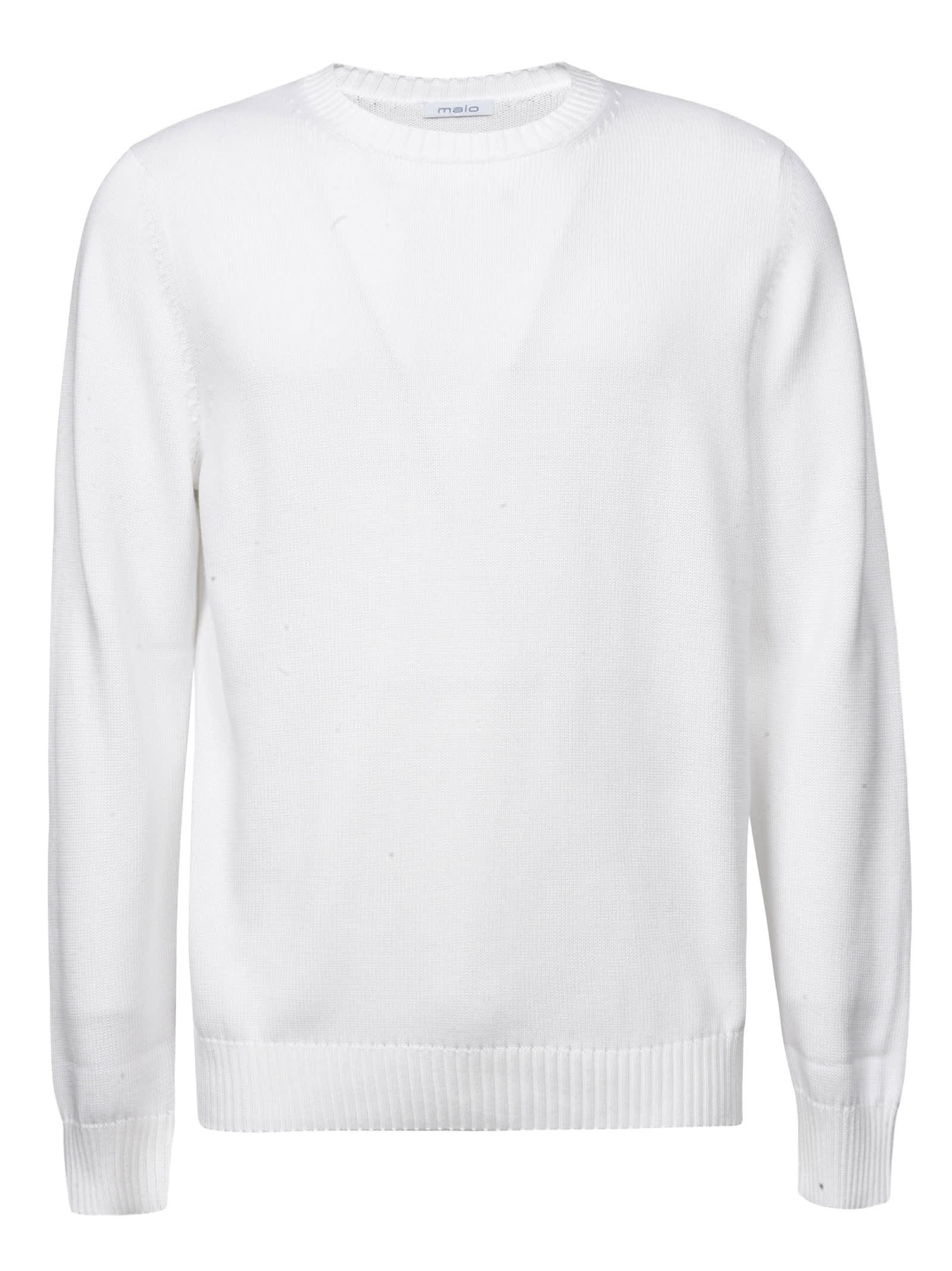 Malo Plain Ribbed Sweatshirt
